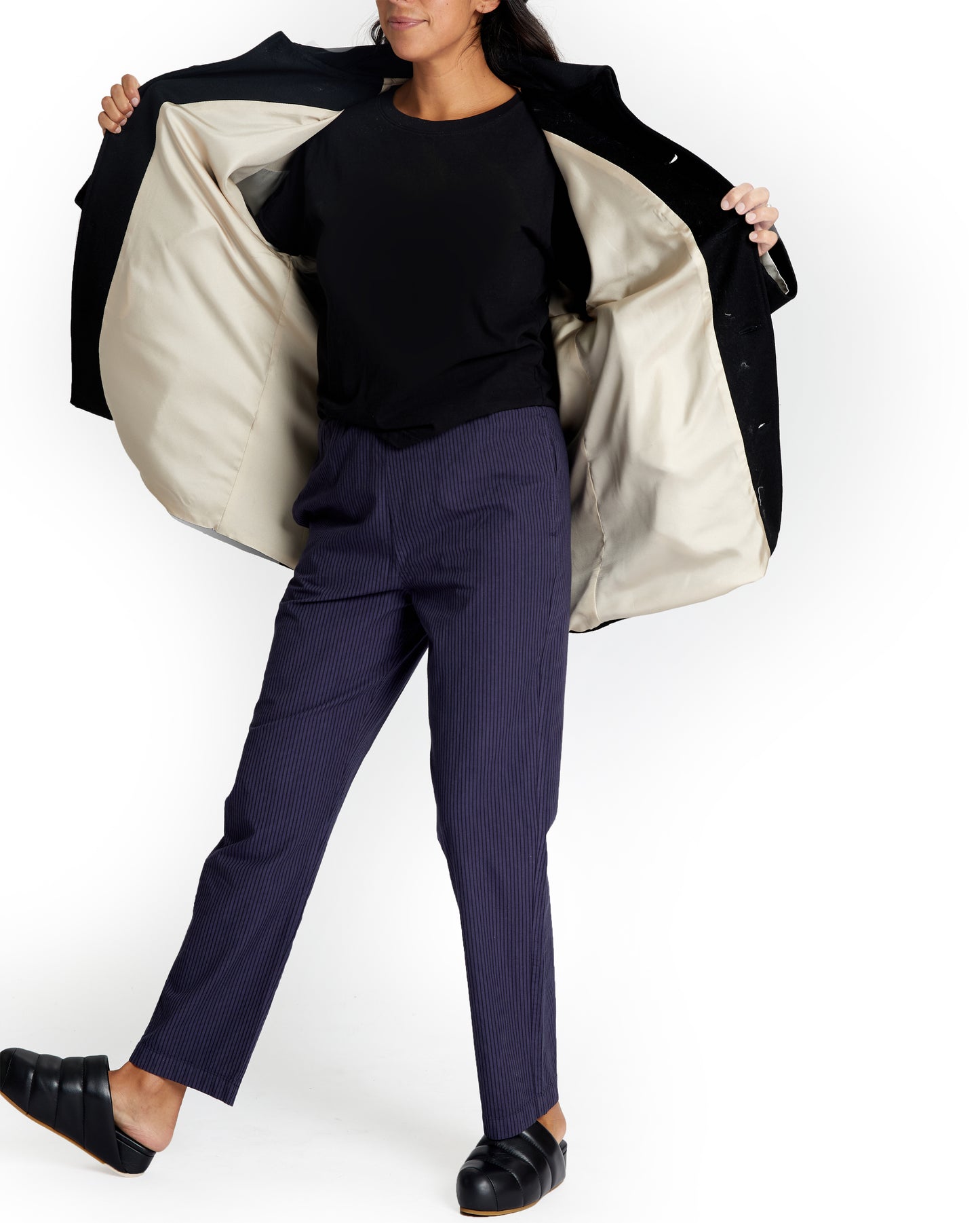 Hoya Coat - Black - Woo Cashmerel