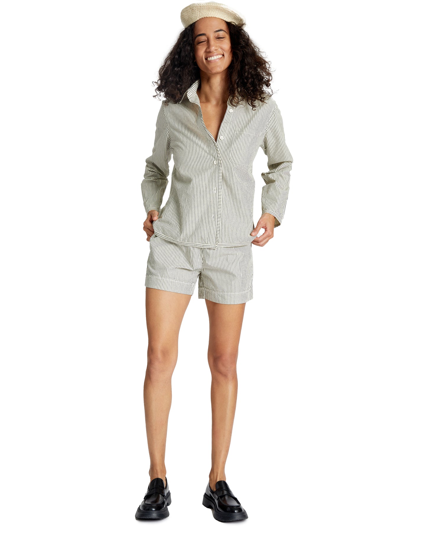 Sami + Hawthorn Set - Natural - Pencil Stripe