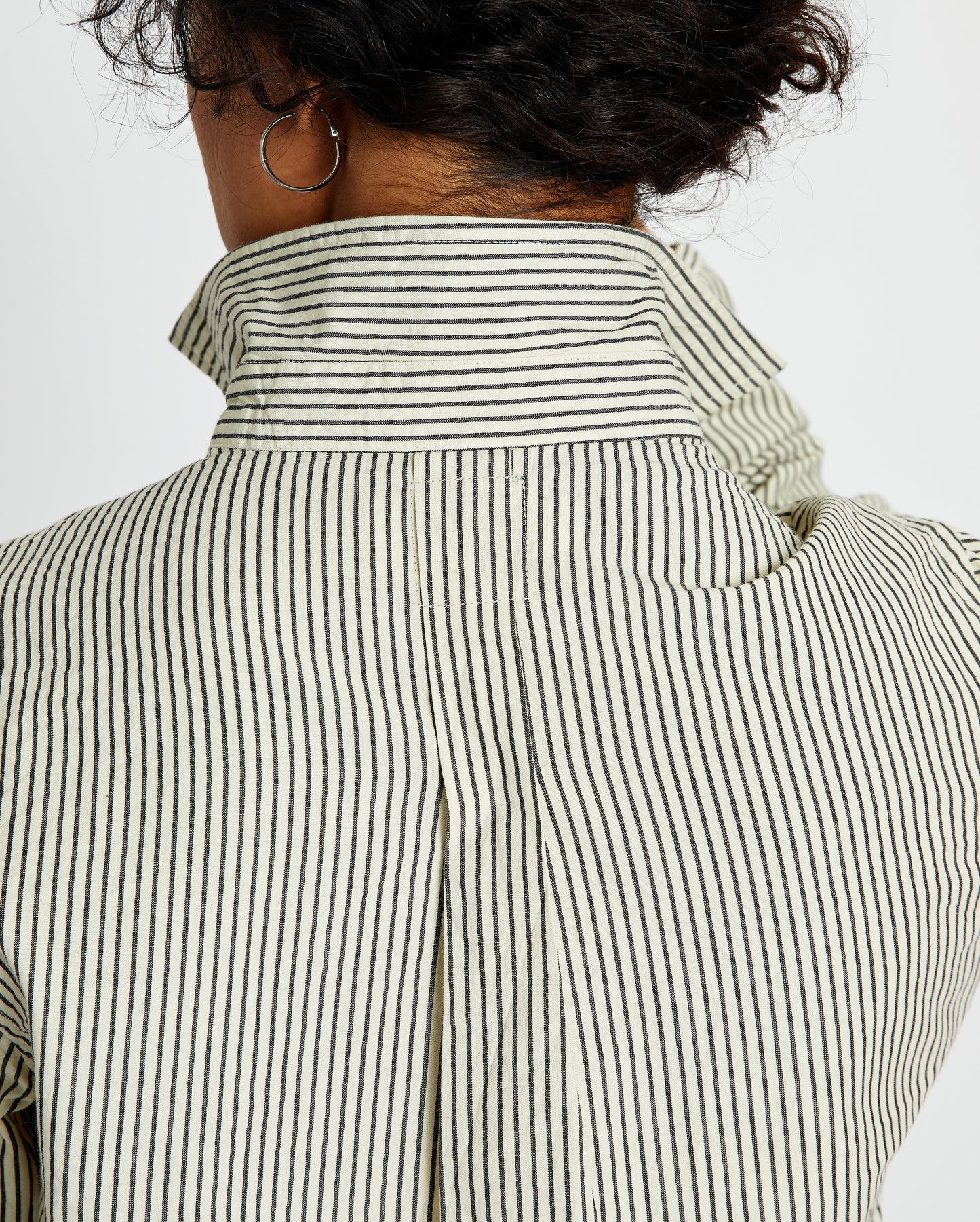 Sami Shirt - Natural - Pencil Stripe