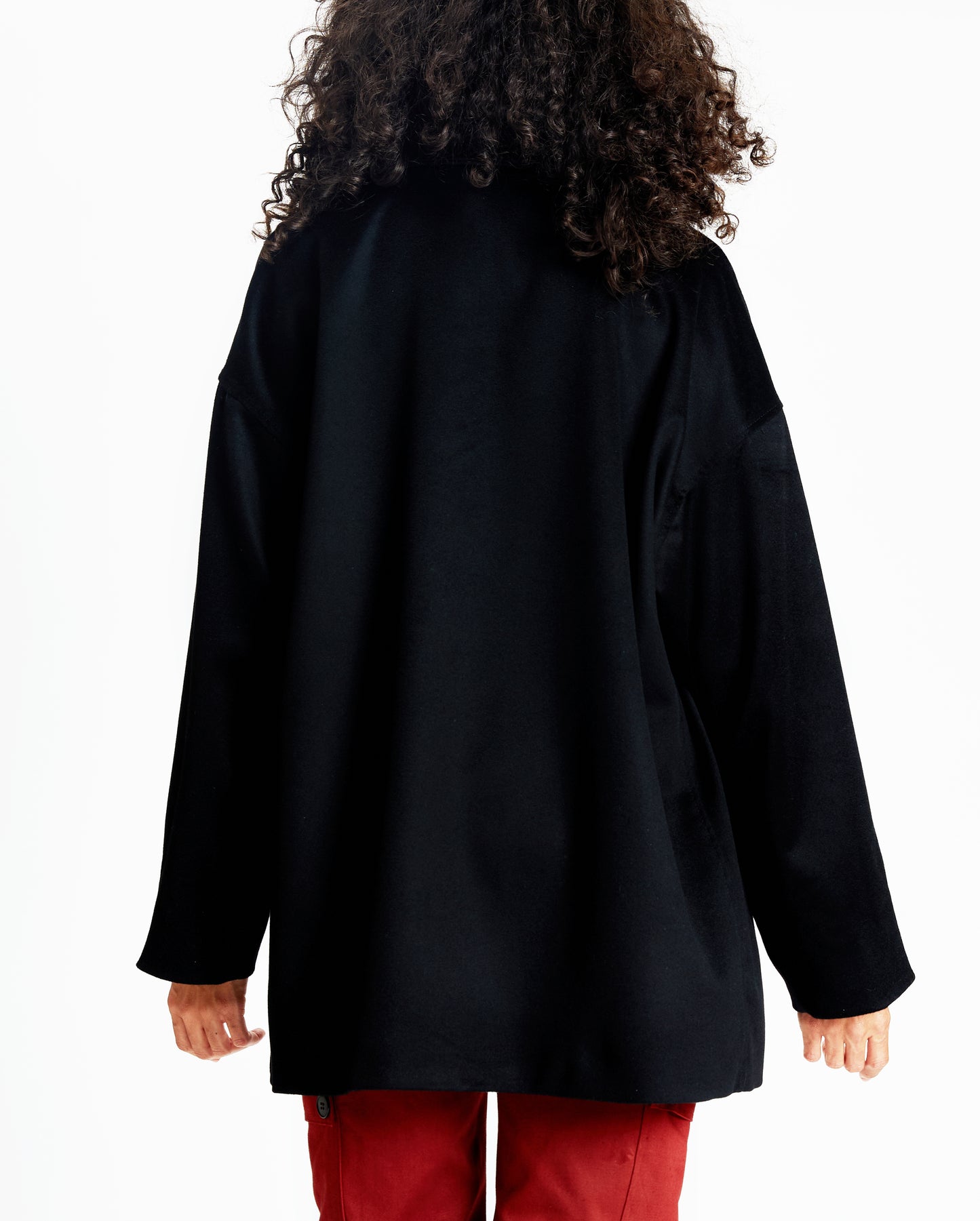 Hoya Coat - Black - Woo Cashmerel