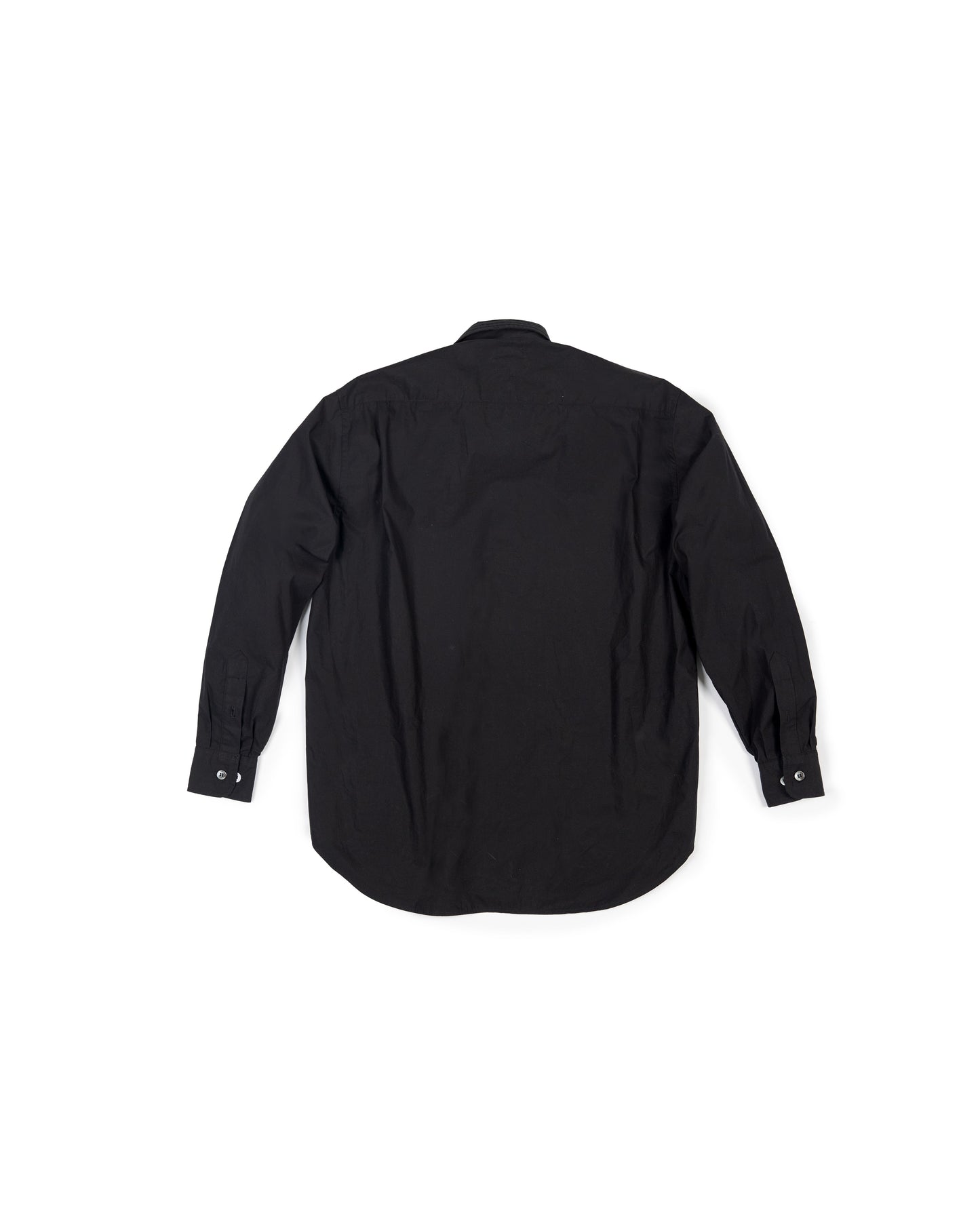 Ash Shirt - Black Pleat - Poplin