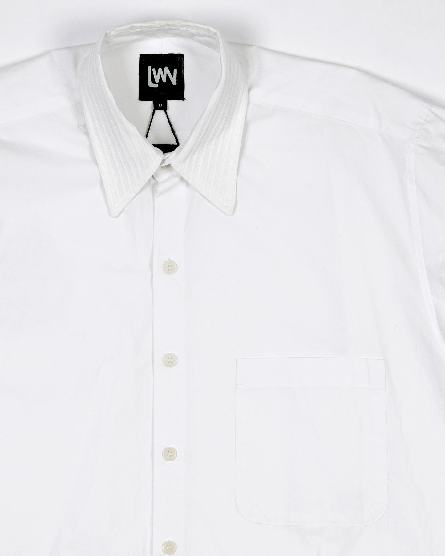 Ash Shirt - Crisp White Pleat - Poplin