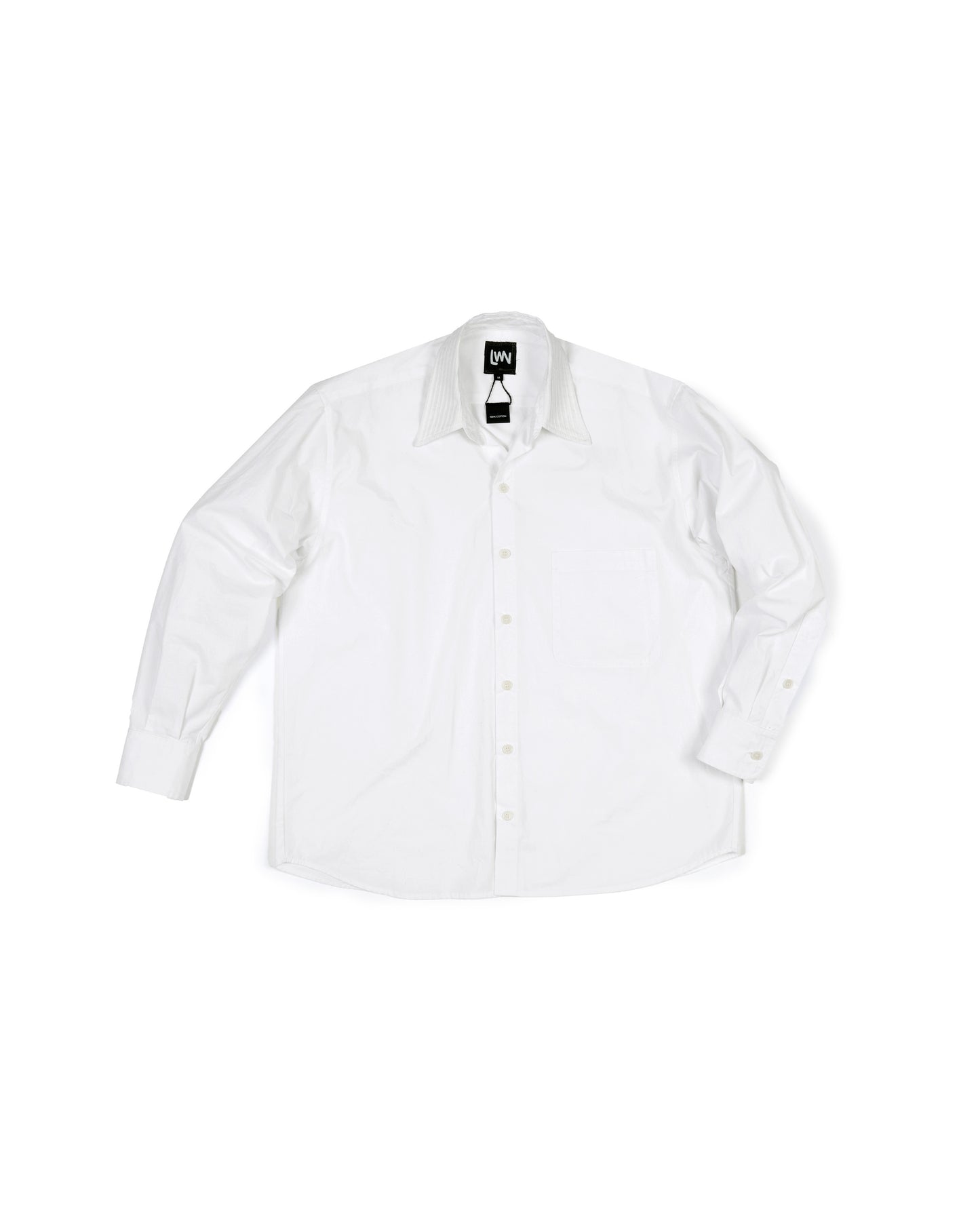 Ash Shirt - Soft White Pleat - Poplin