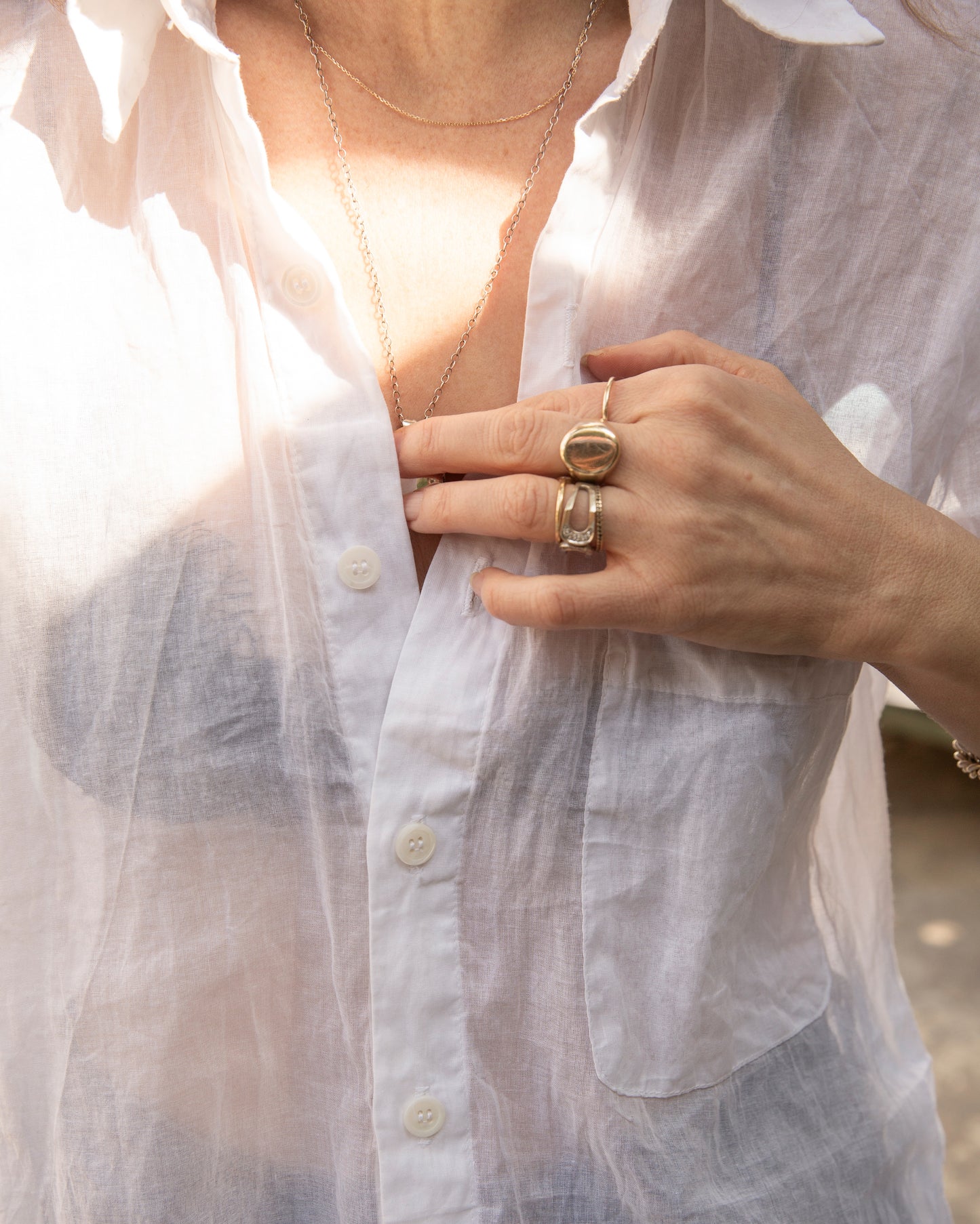 Ash Shirt - White - Organdy