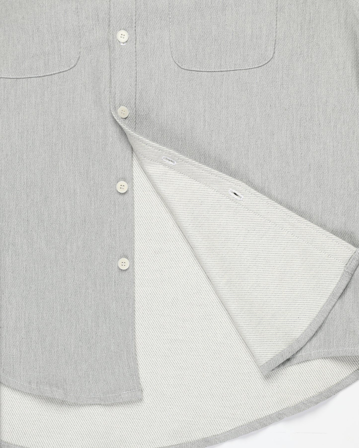 Brug Shirt - Heather Grey - Japanese Double Twill