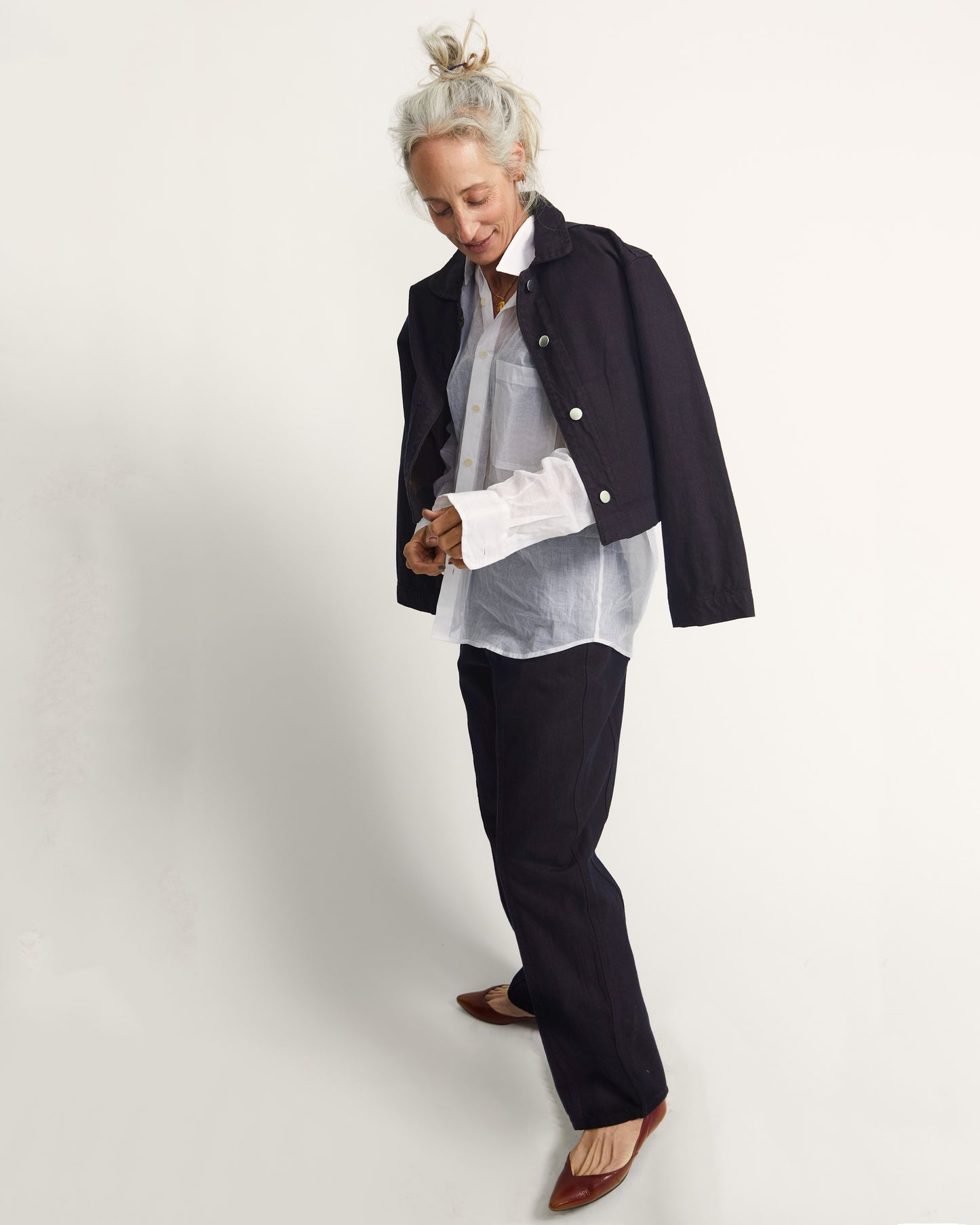 Cactus Jacket - Mulberry - Indigo Denim