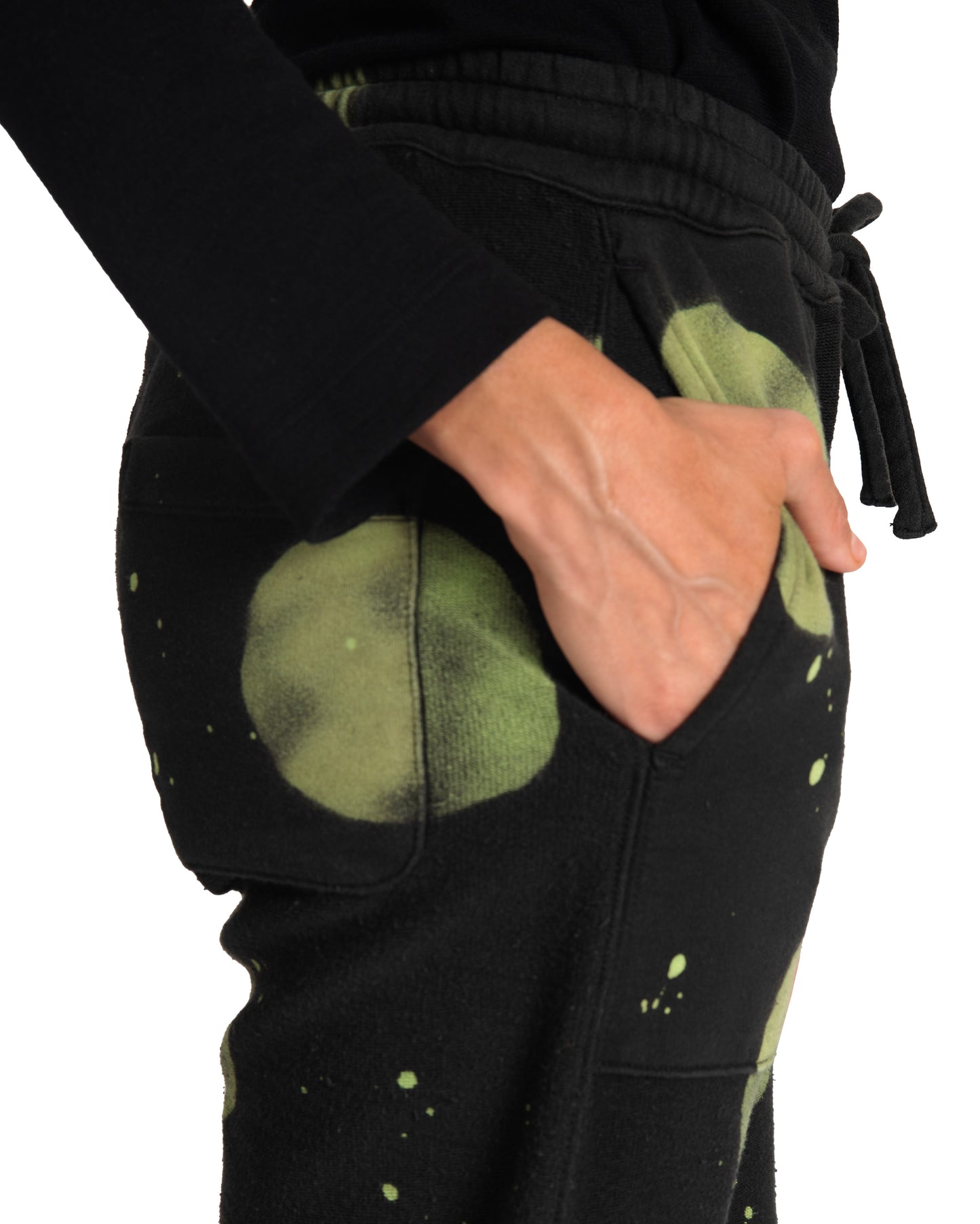 Dafi Sweatpants - Kermit Dot - Loop Terry