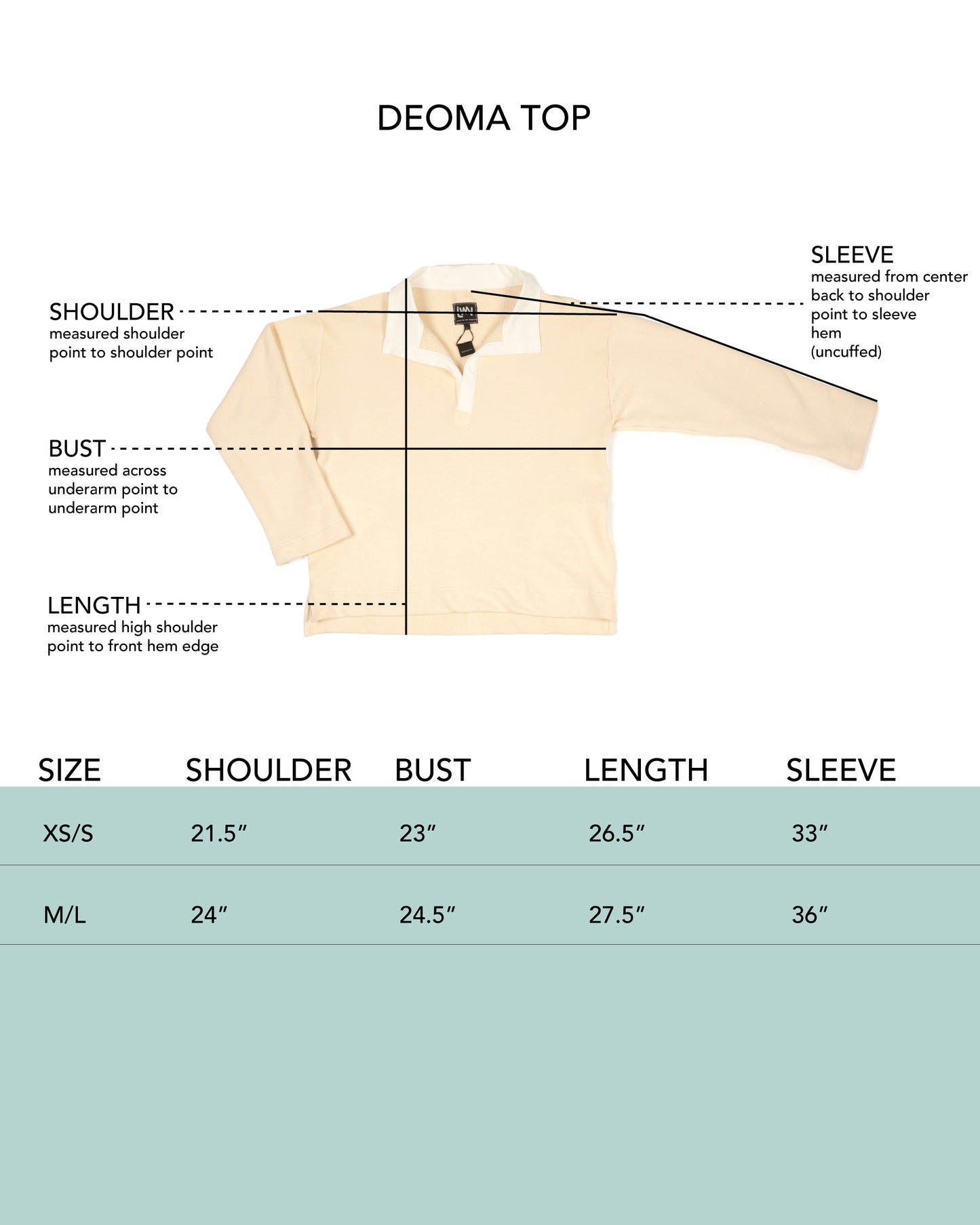 Deoma Top - Grass - French Terry