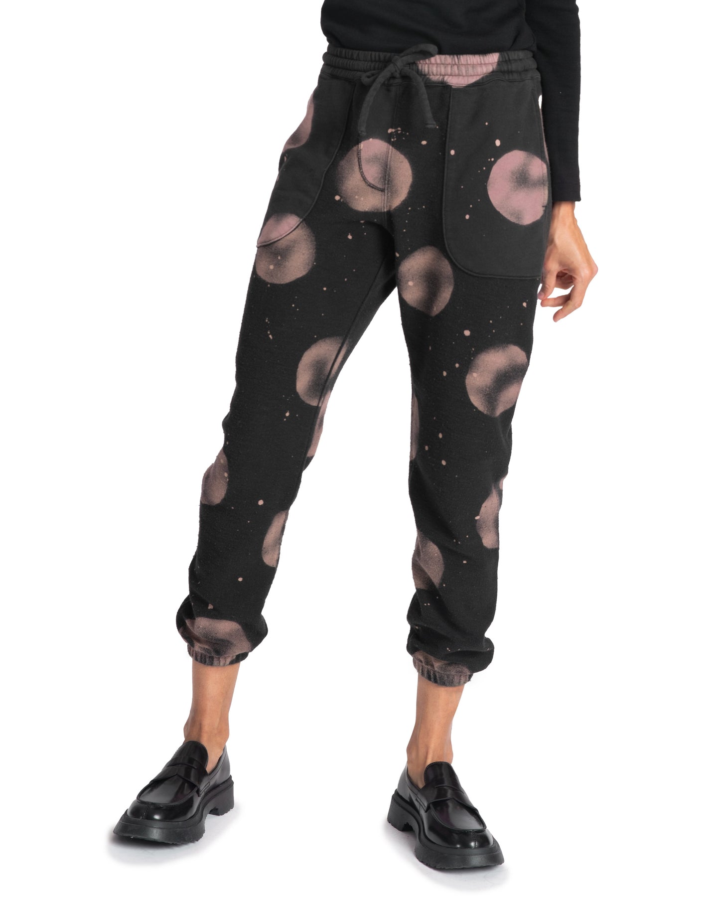 Dafi Sweatpants - Fog Dot - Loop Terry