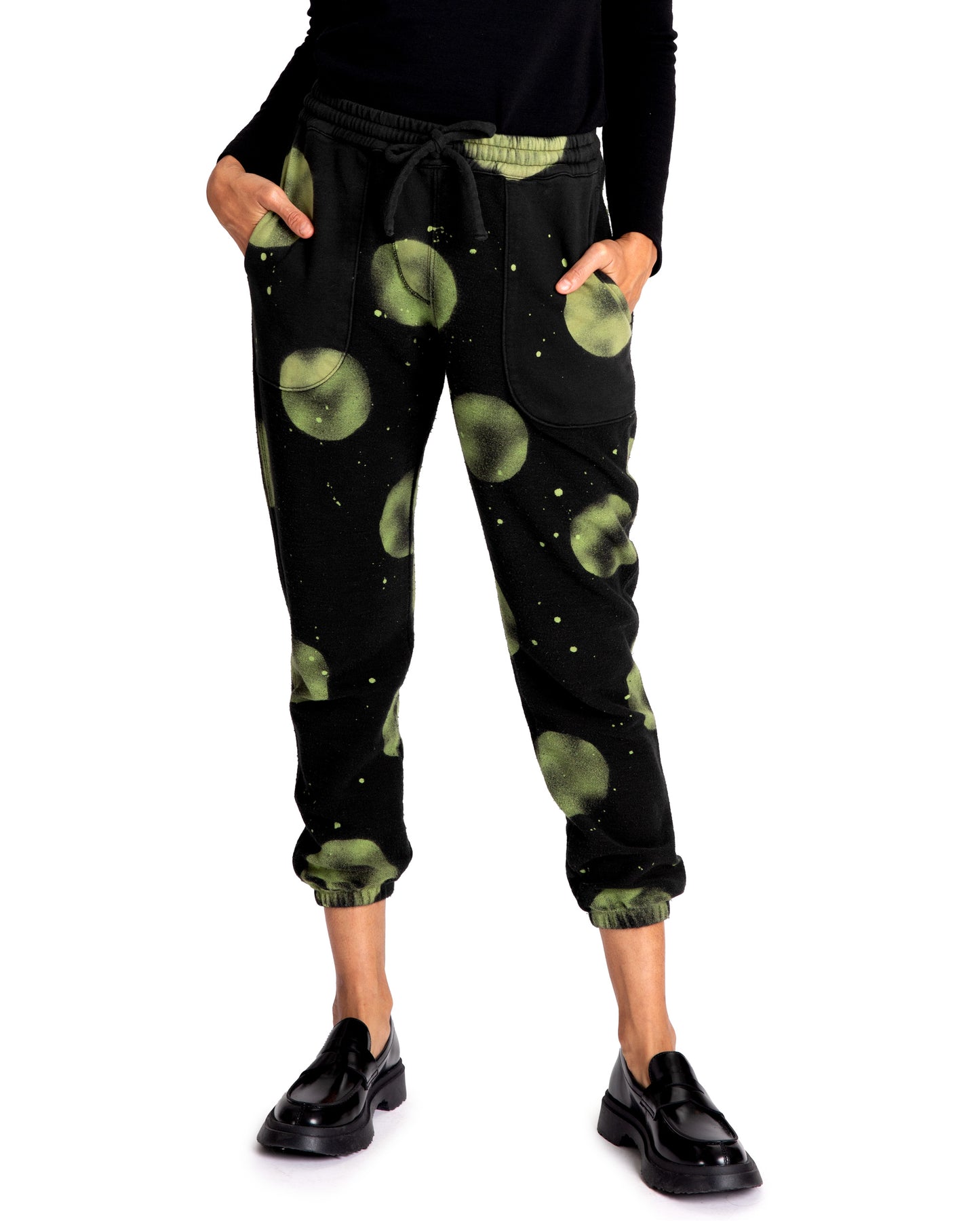 Dafi Sweatpants - Kermit Dot - Loop Terry