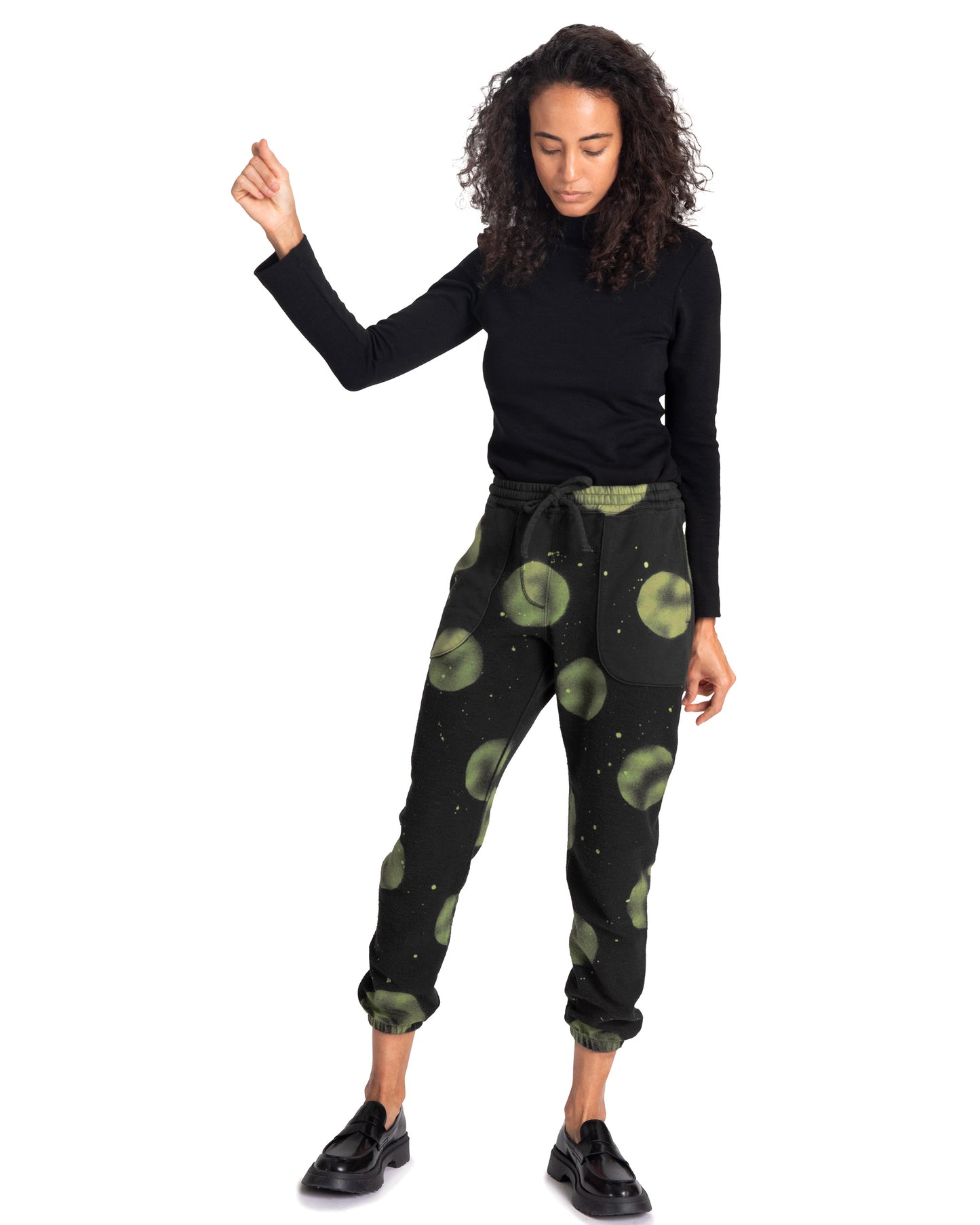 Dafi Sweatpants - Kermit Dot - Loop Terry