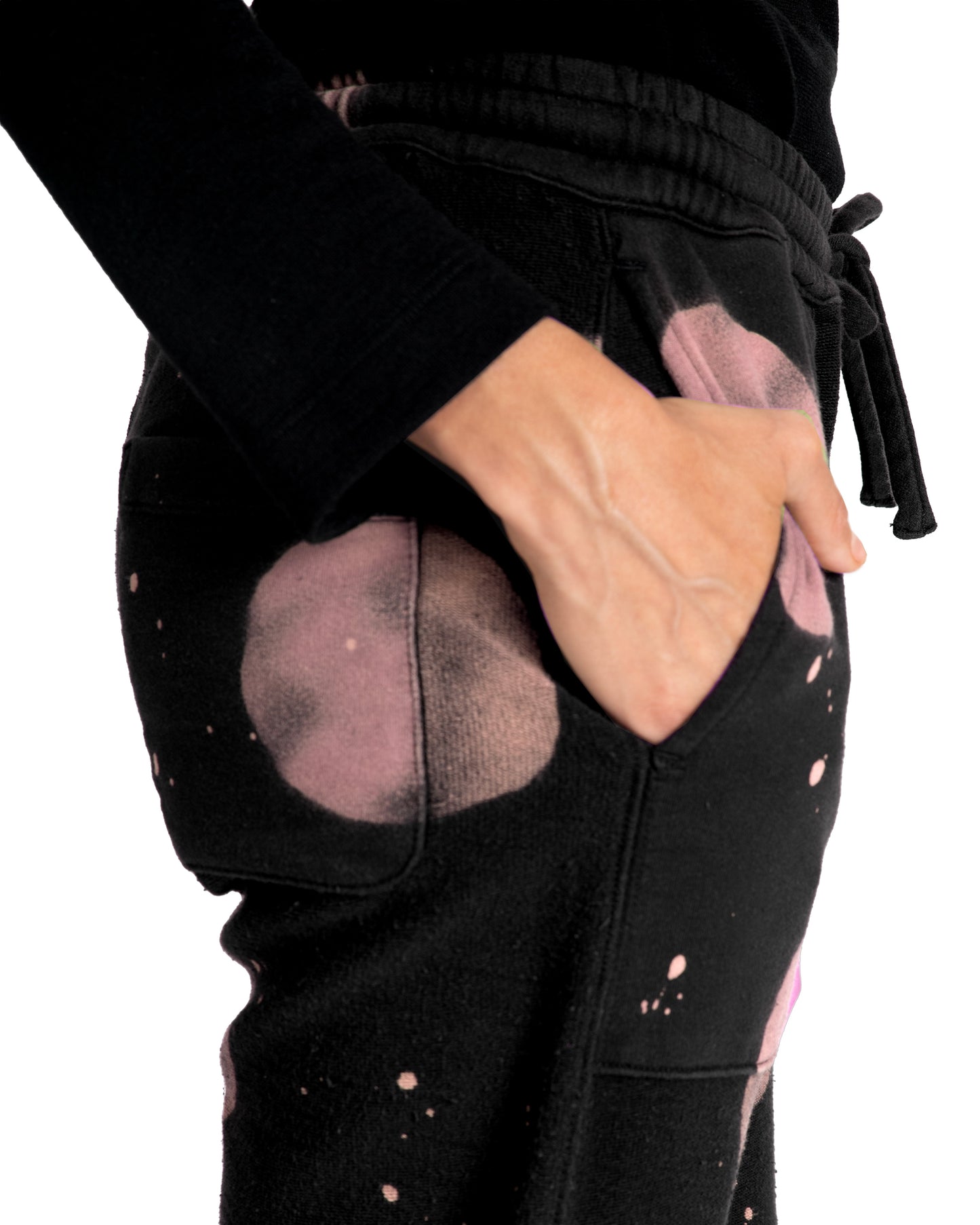 Dafi Sweatpants - Fog Dot - Loop Terry