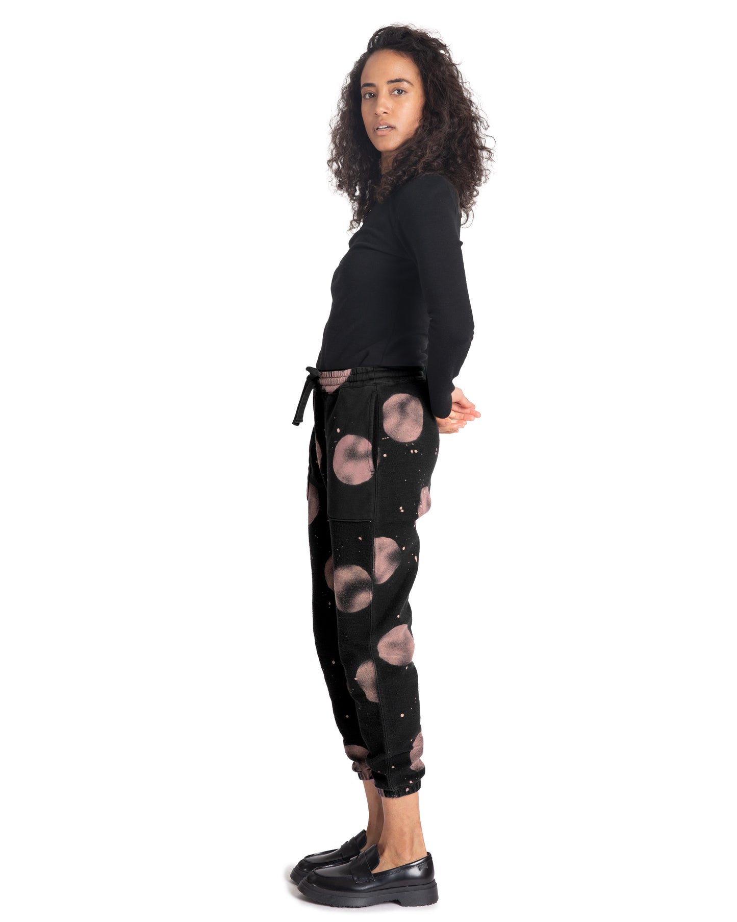Dafi Sweatpants - Fog Dot - Loop Terry
