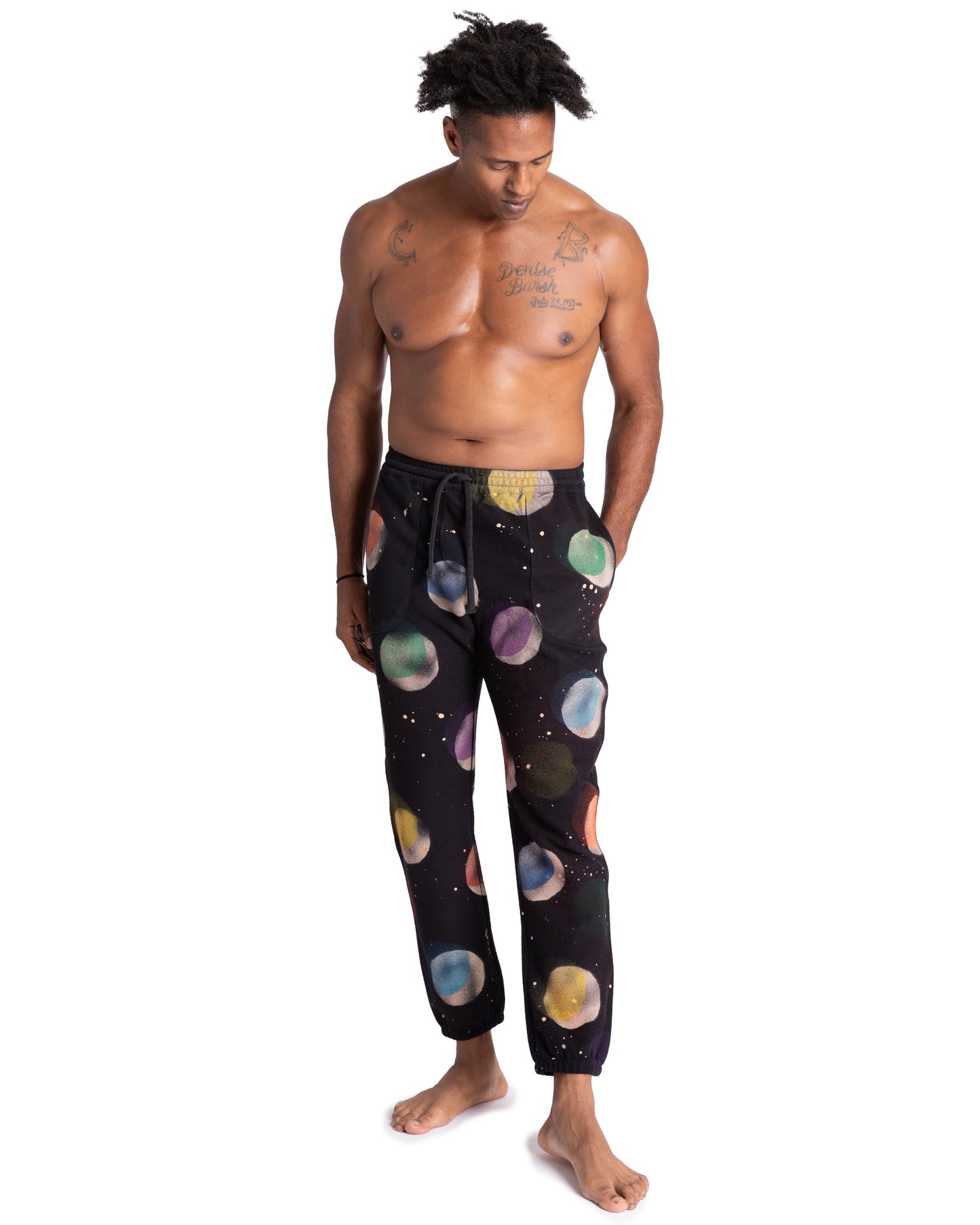 Dafi Sweatpants - Cosmic Dot - Loop Terry