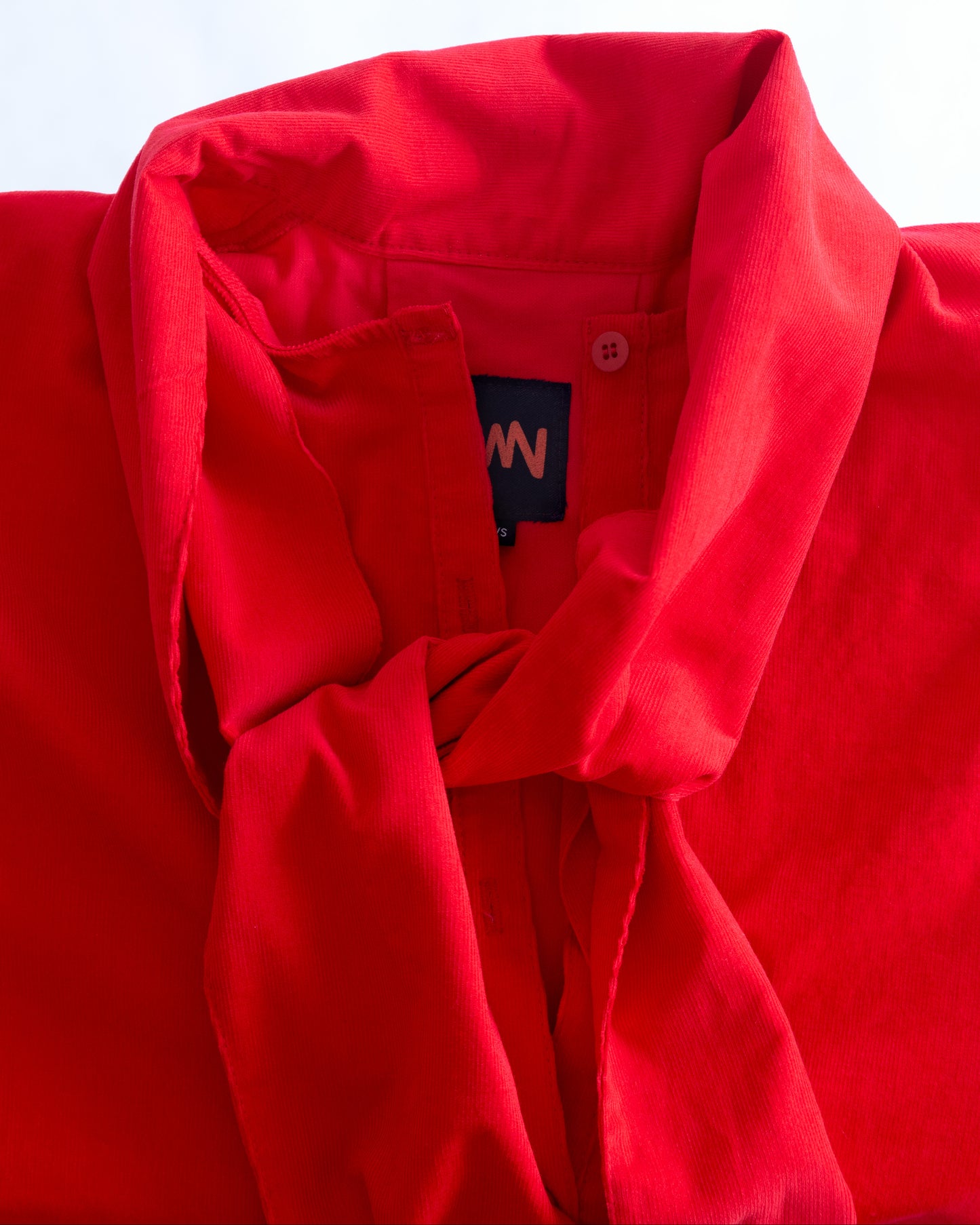 Darly Dress - Scarlet - Pinwale Corduroy