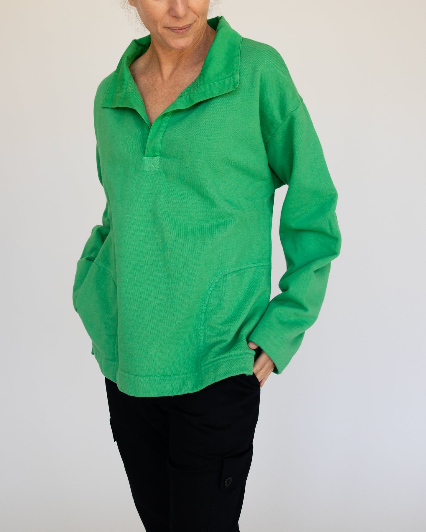 Deoma Top - Grass - French Terry