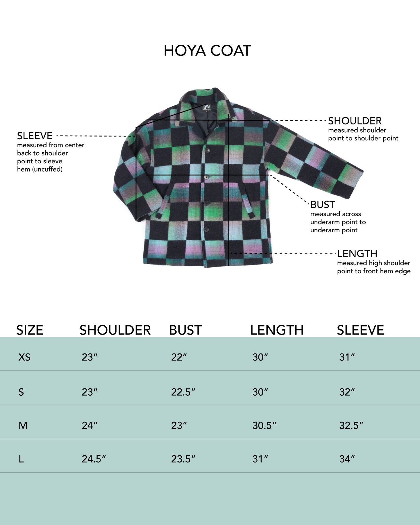 Hoya Coat - Black - Woo Cashmerel