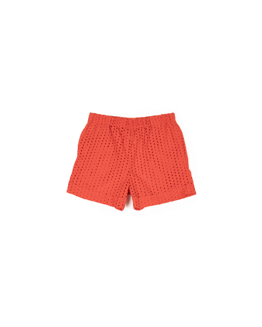 Hawthorn Short - Chili - Dash Broidery