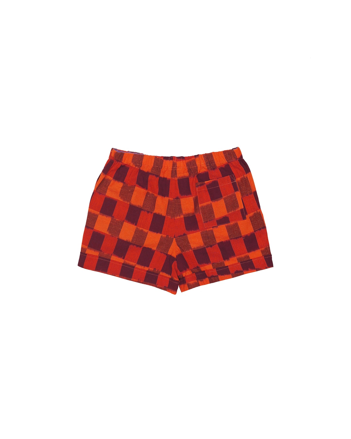 Hawthorn Short - Cerise - Ikat Check