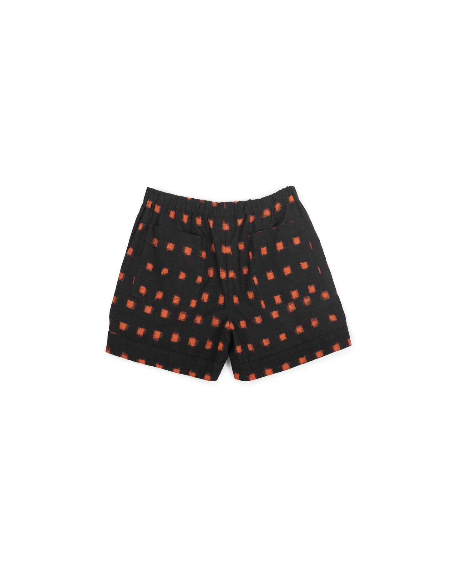 Hawthorn Short - Flame Pixel - Handloom Ikat
