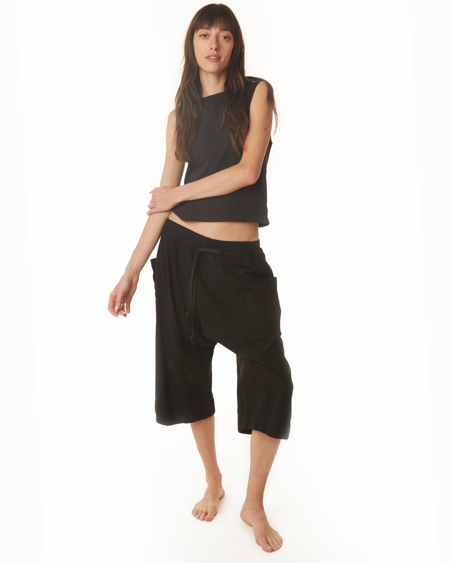 Ory Pant - Black - Linen