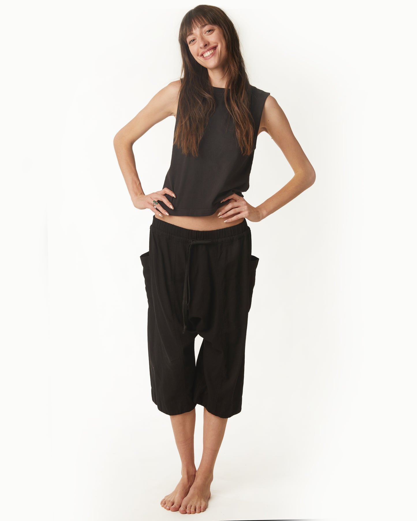 Ory Pant - Black - Linen