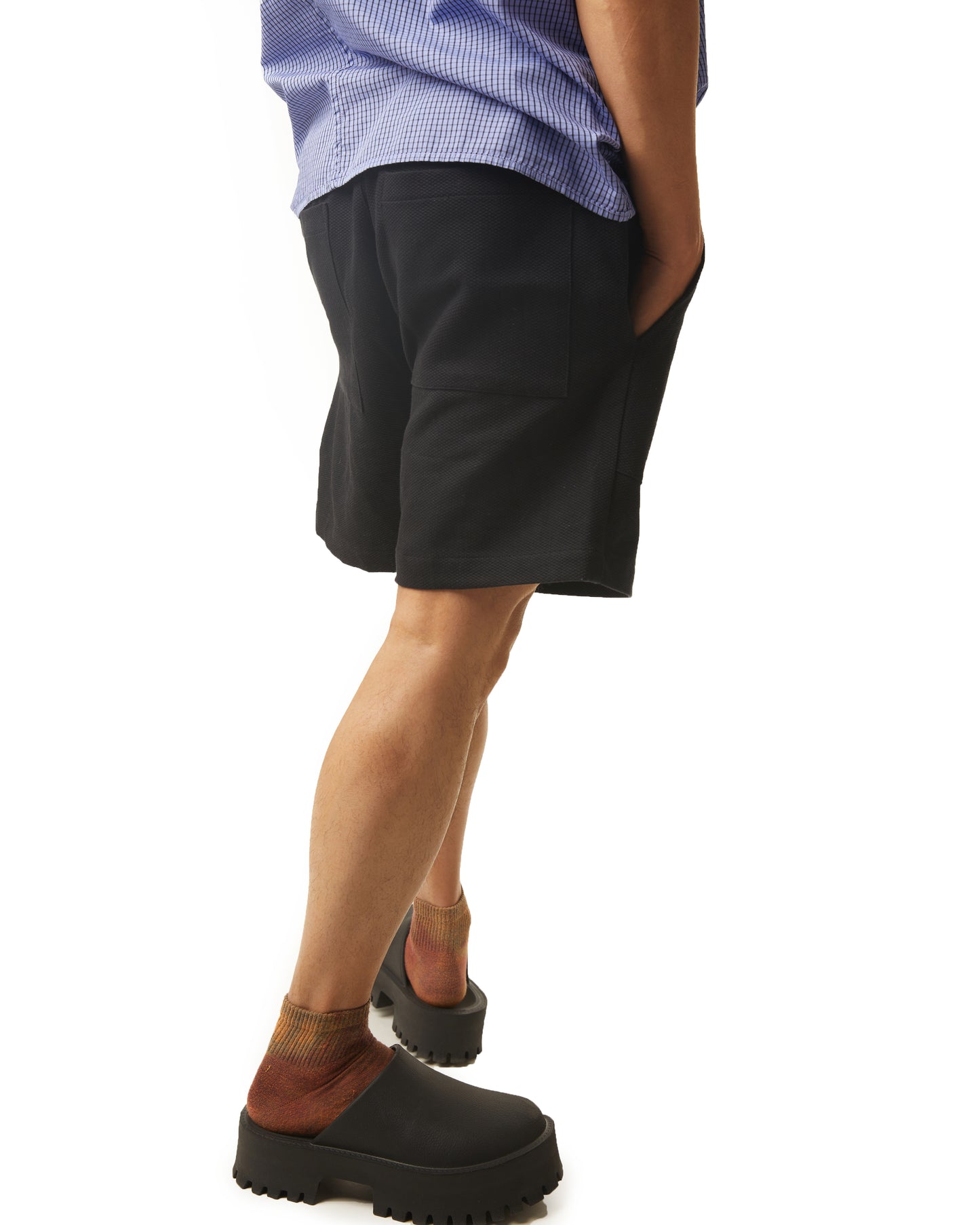 Cosmos Short - Black - Pique Cotton