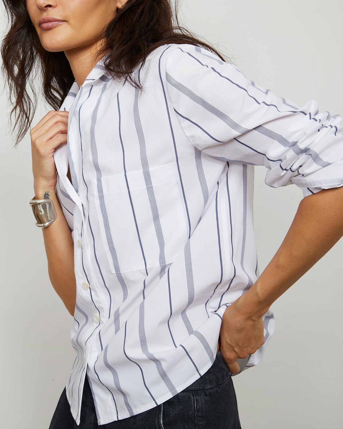 Ivy Shirt - Multi-Stripe - Yarn Dyed Poplin