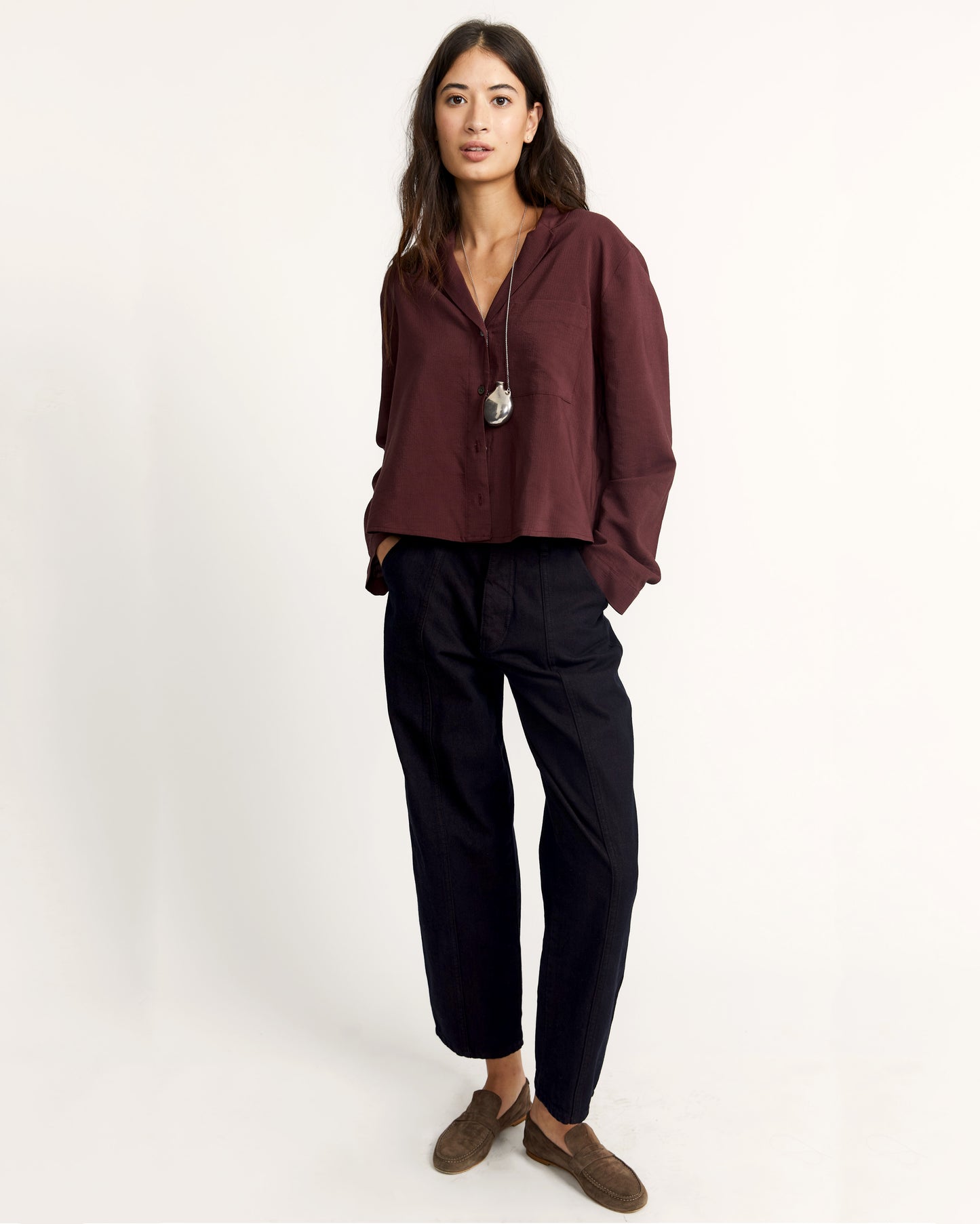 Ivy Shirt - Pinot - Ottoman Stripe