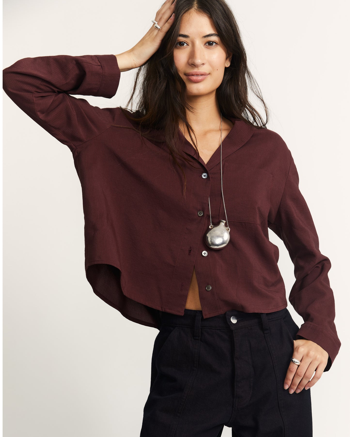 Ivy Shirt - Pinot - Ottoman Stripe