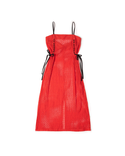 Liu Dress - Taijin - Grid Broidery Cotton