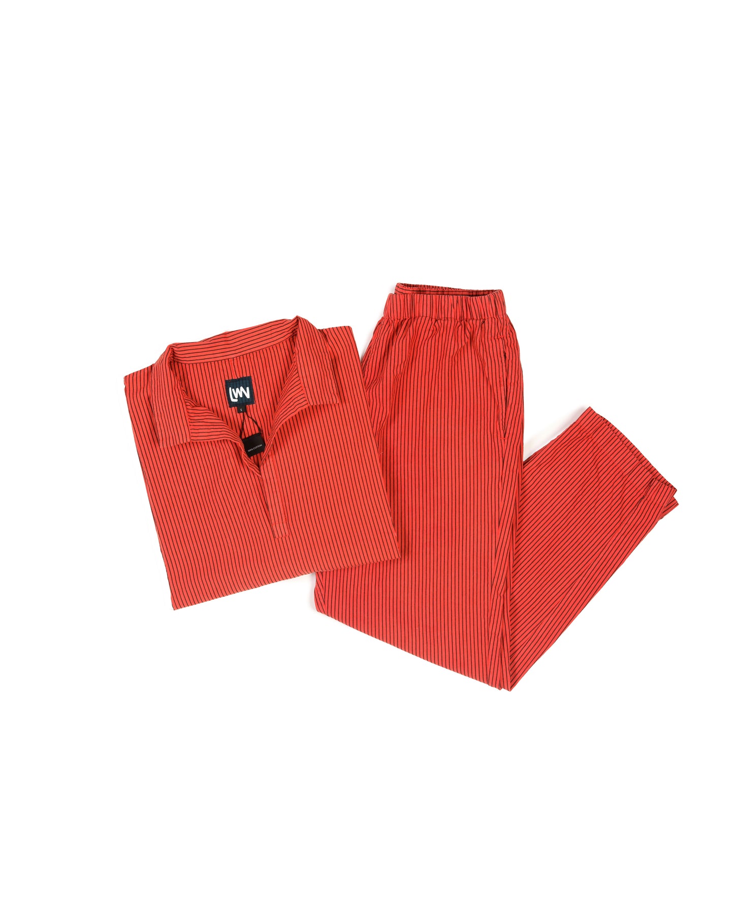 Mugho + Strausii Set - Tomato - Pencil Stripe