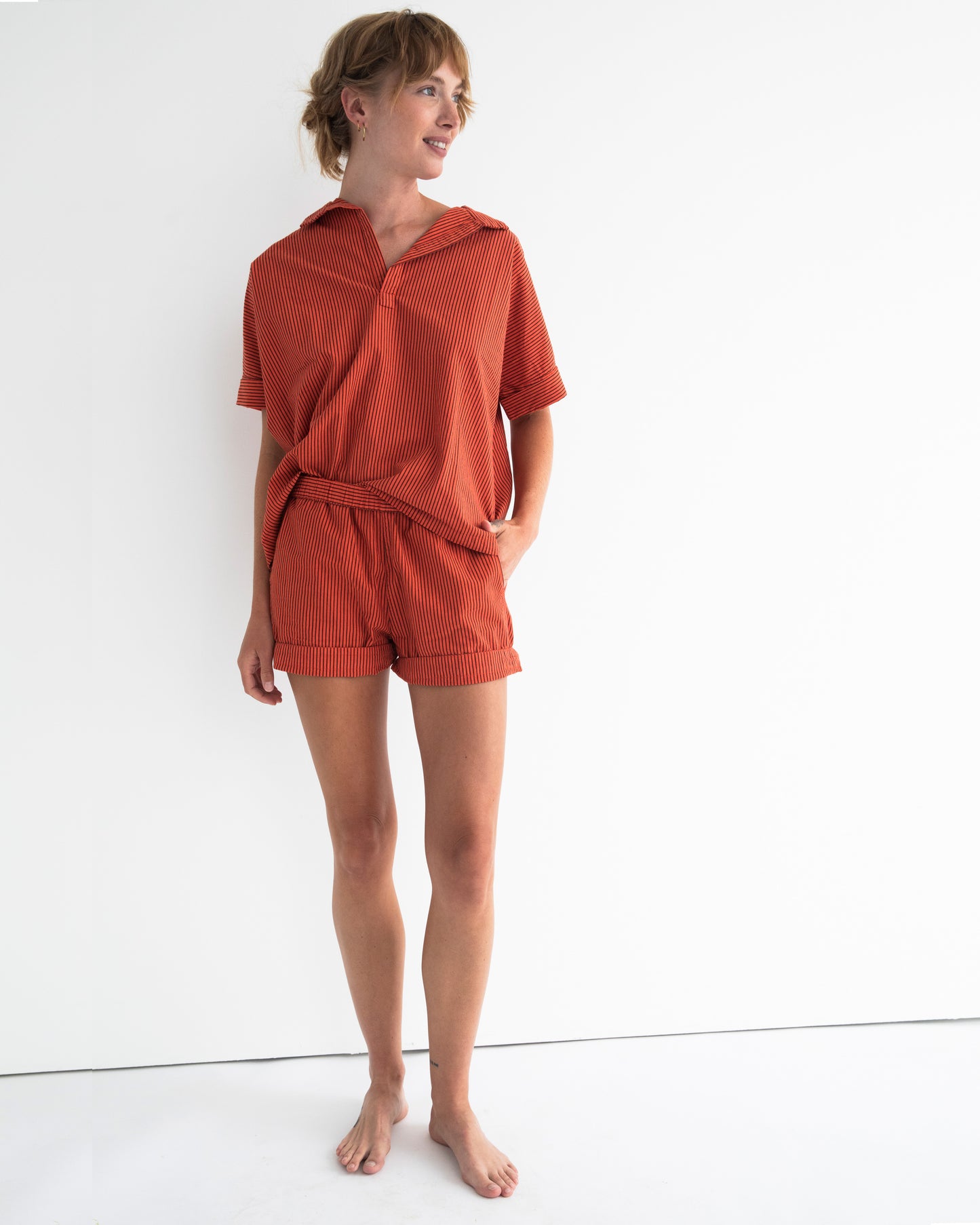 Mugho + Hawthorn Set - Tomato - Pencil Stripe