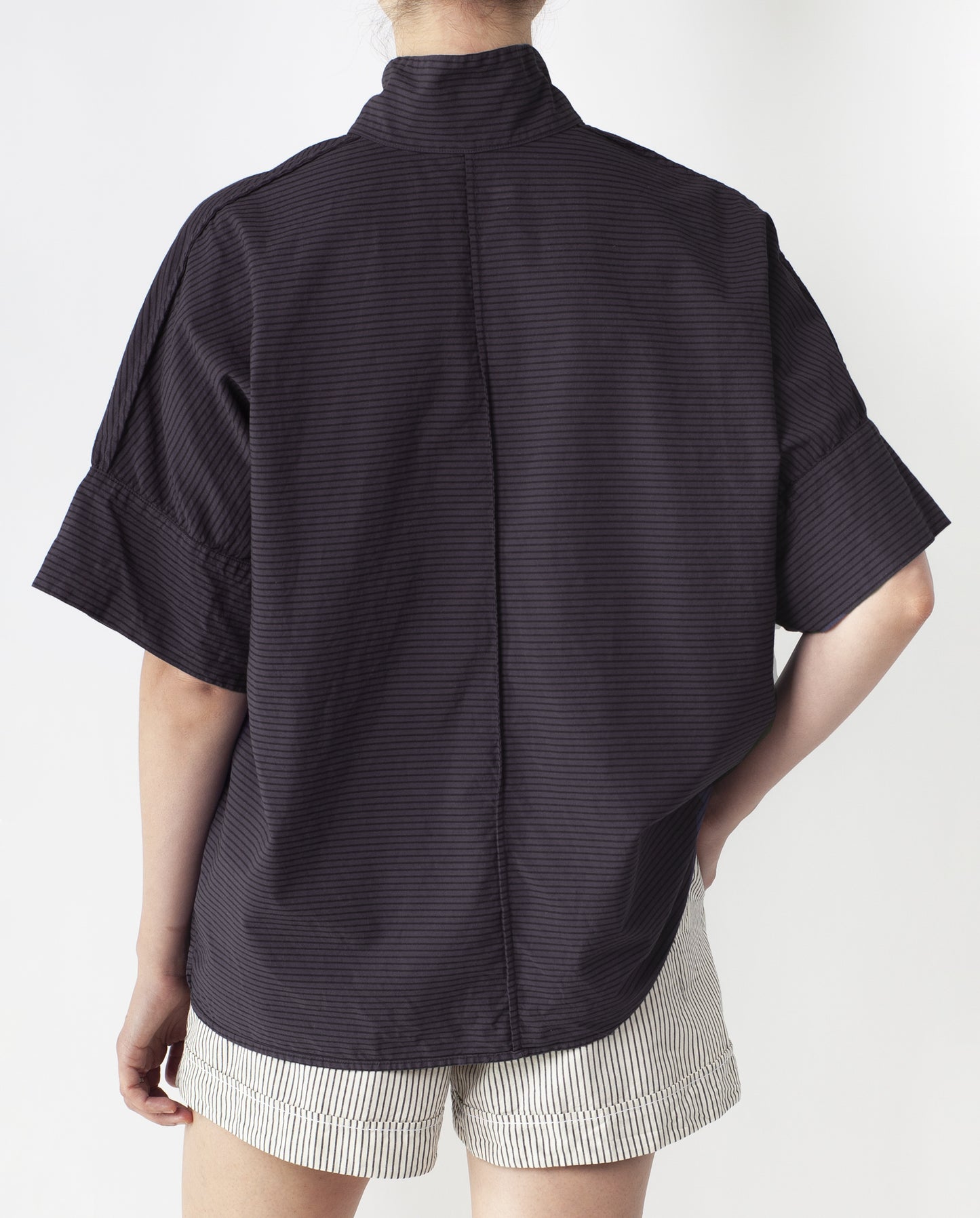 Mugho Top - Midnight - Pencil Stripe