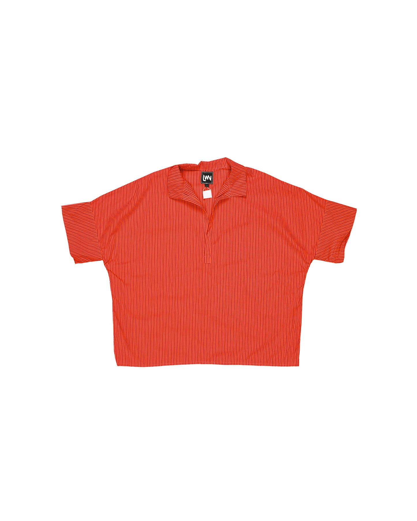 Mugho Top - Tomato - Pencil Stripe