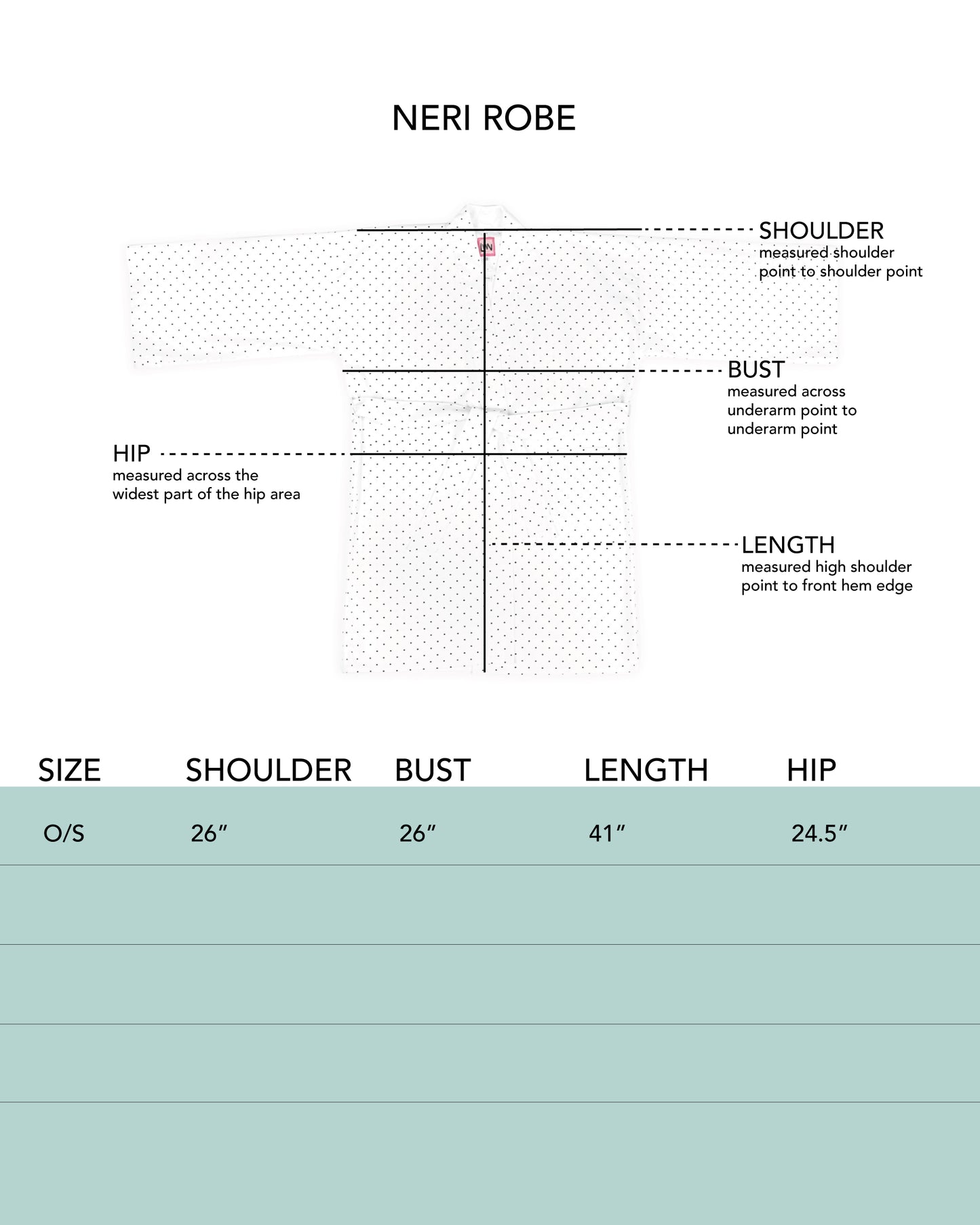 Neri Robe - White - Dotty Poplin