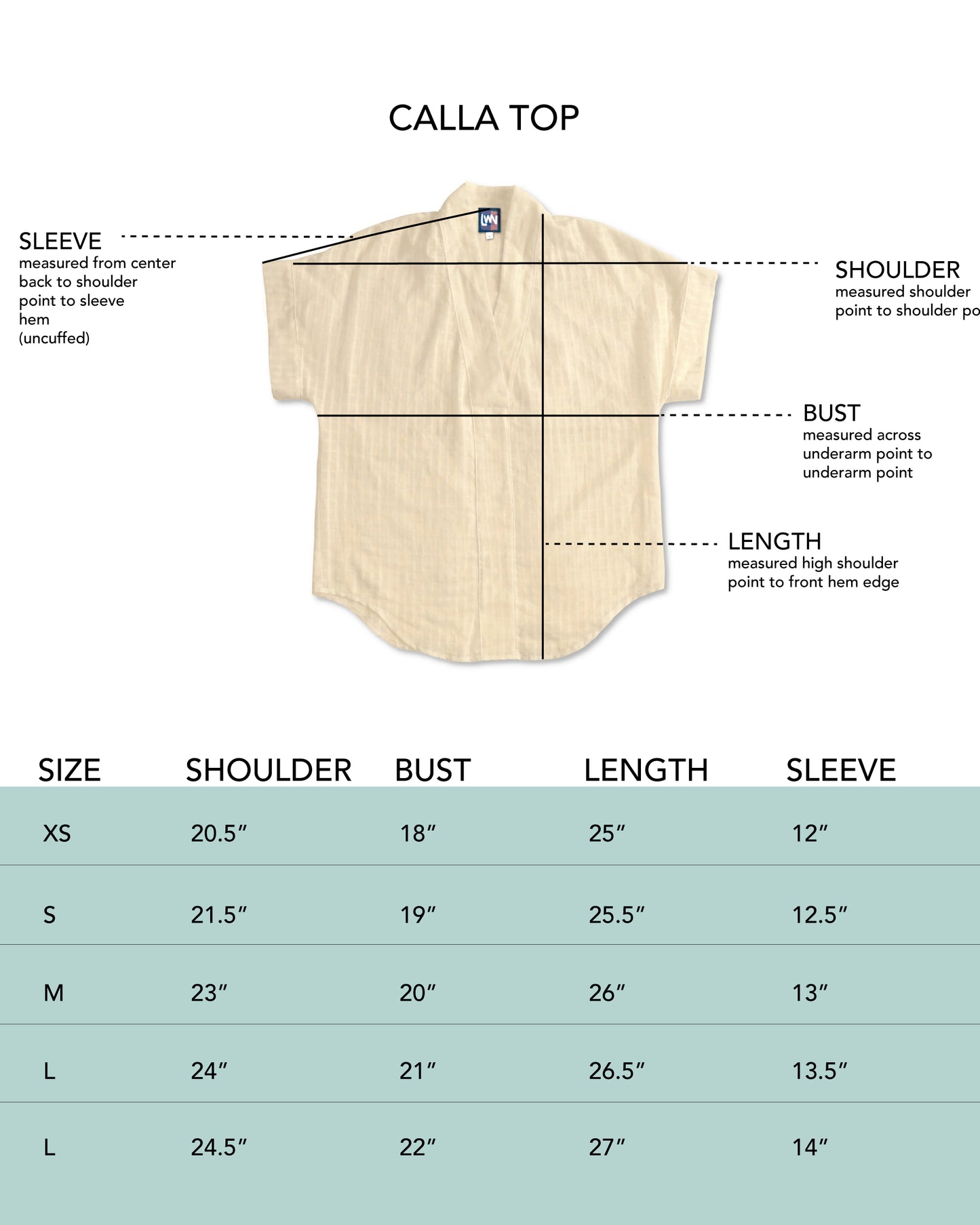 Calla Top - Ecru - Grid Voile