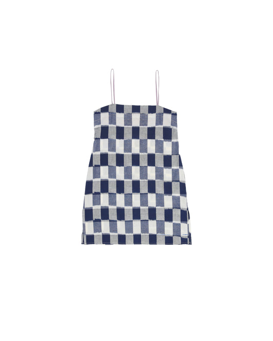 Neri Slip - Lapis - Ikat Check