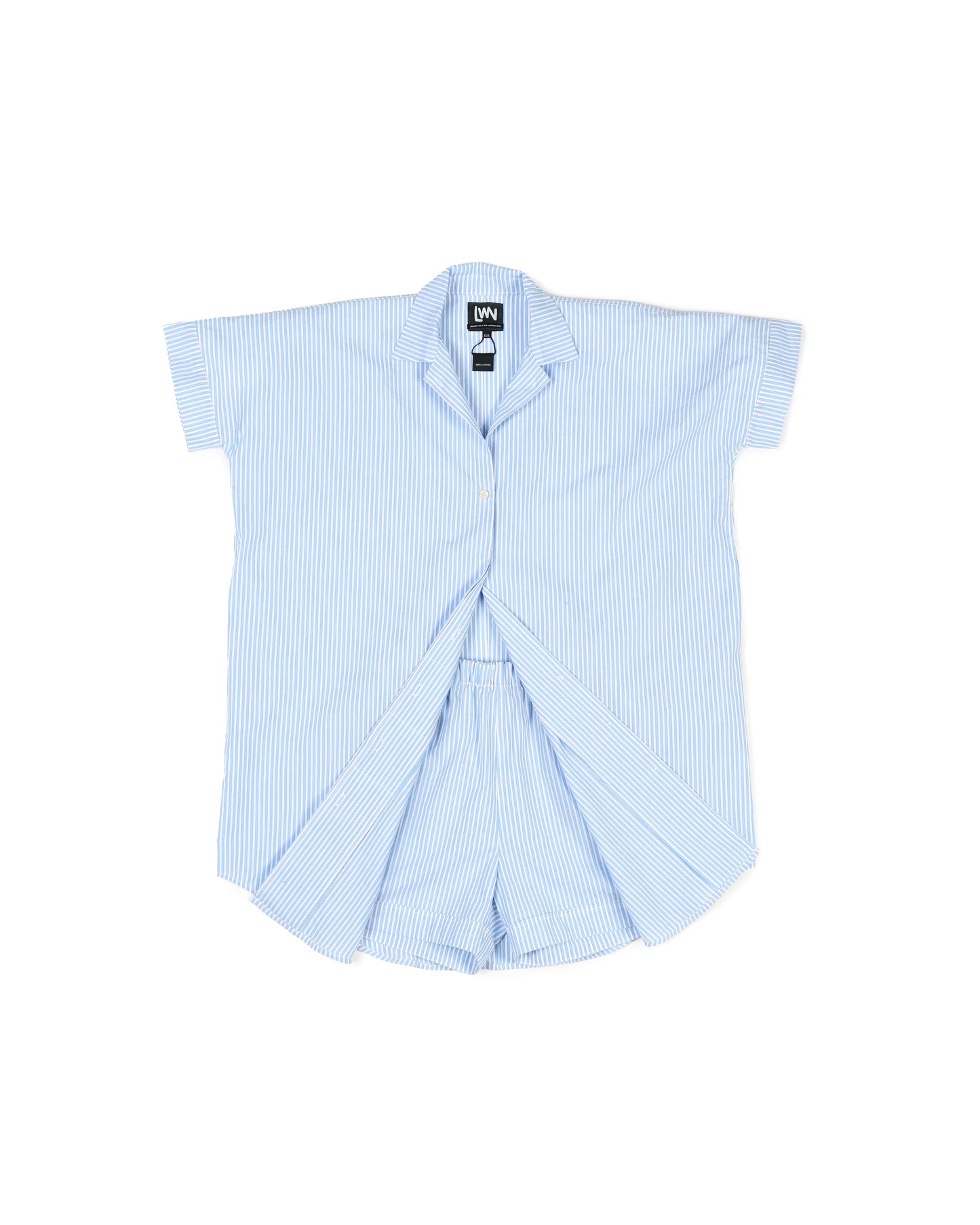 Nou Dress - Cotton Stripe Poplin - Biro Stripe