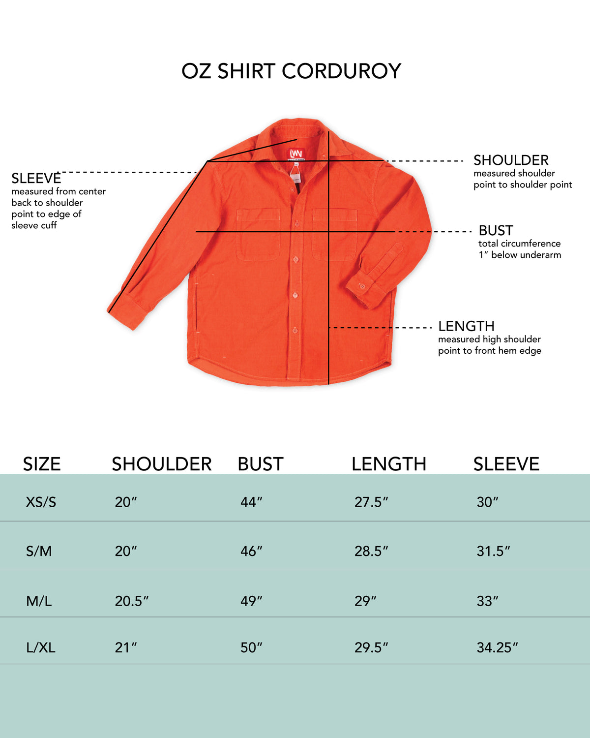 Oz Shirt - Electric - Cotton Corduroy