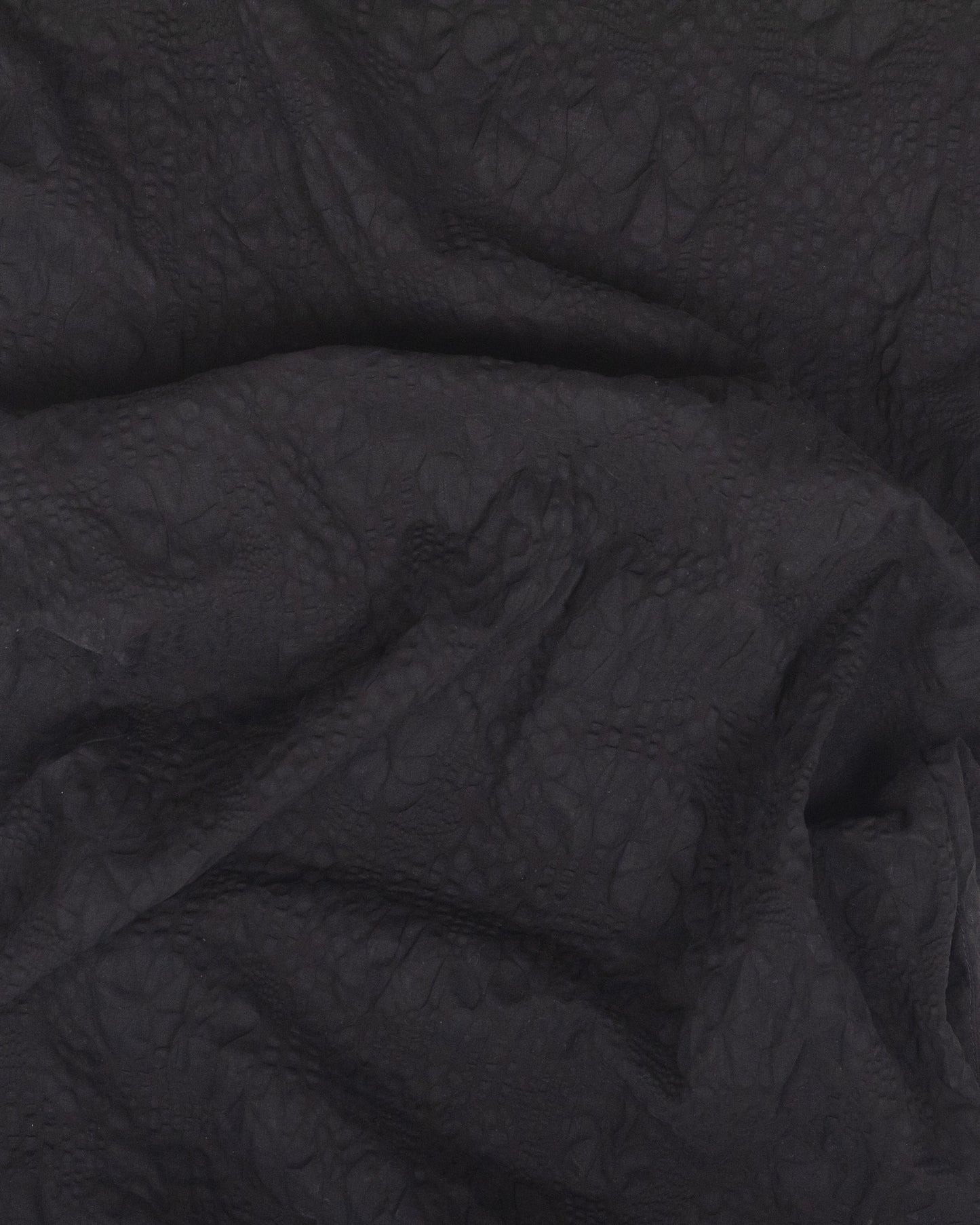 Pinch Shift - Black -Floral Textured Cotton