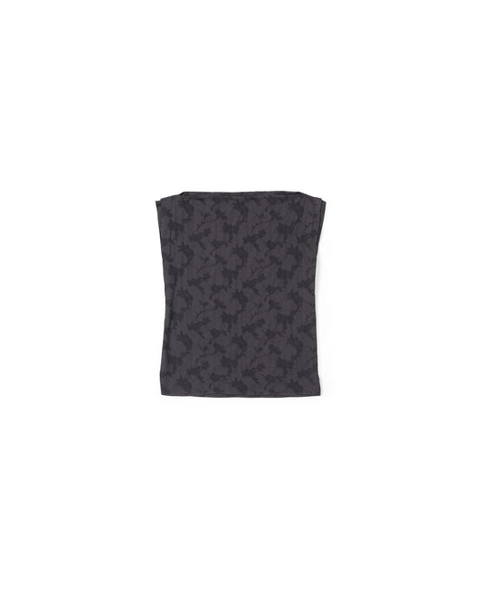 Pinch Top - Smoke - Floral Jacquard