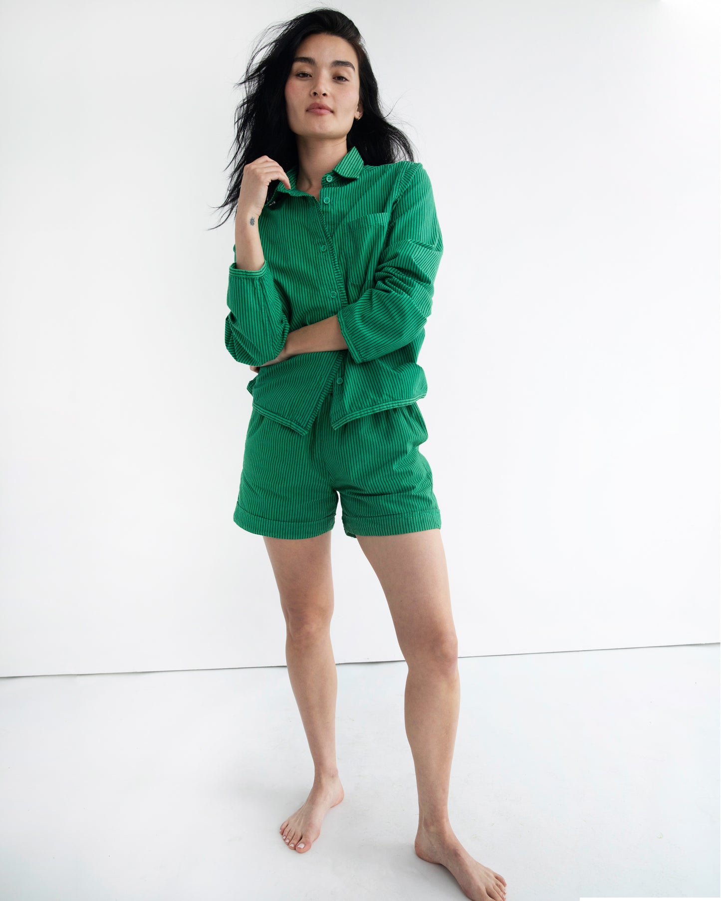 Sami + Hawthorn Set - Grass - Pencil Stripe