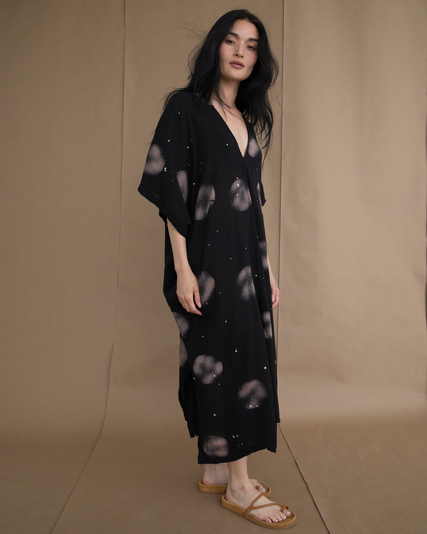Sello Caftan - Fog Spray Dot - Crinkle Cotton