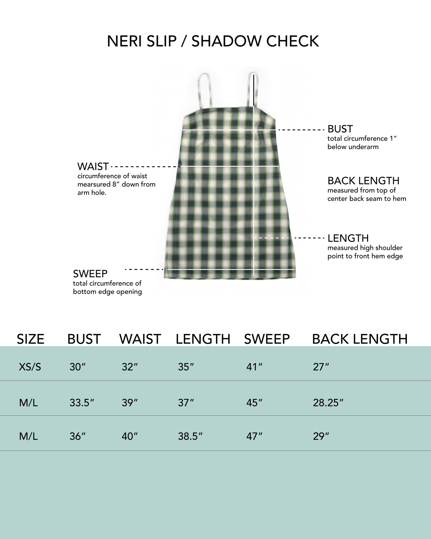 Neri Slip - Clover - Shadow Check