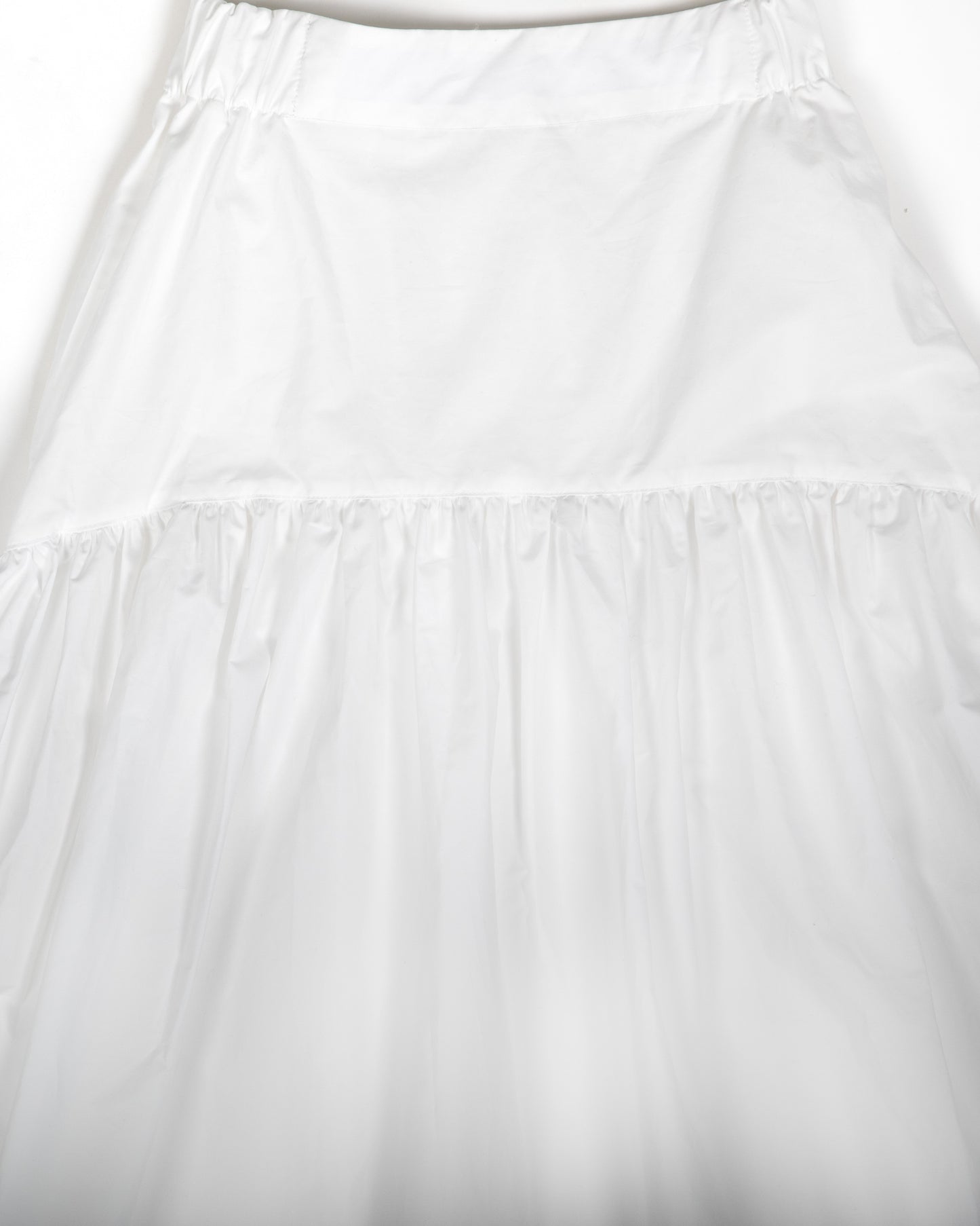 Talis Skirt - White - Typewriter Poplin