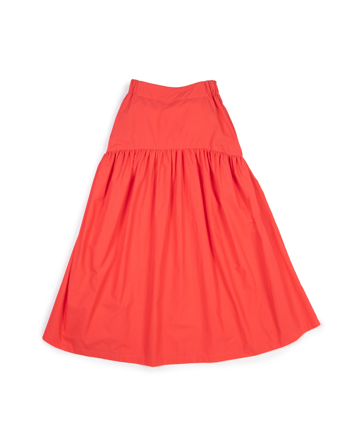 Talis Skirt - Candy Red - Typewriter Poplin