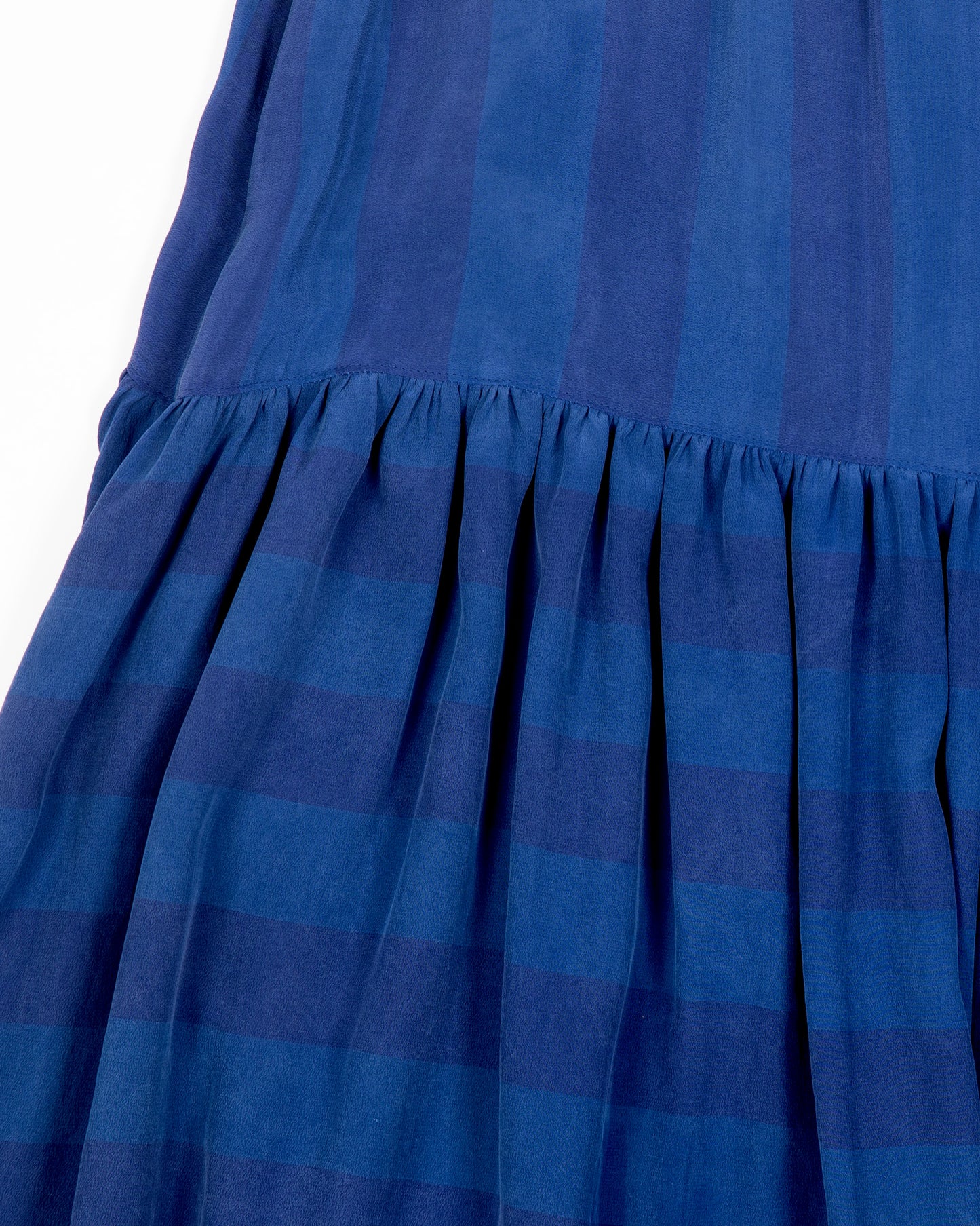 Talis Skirt - Lake - Shadow Stripe Silk