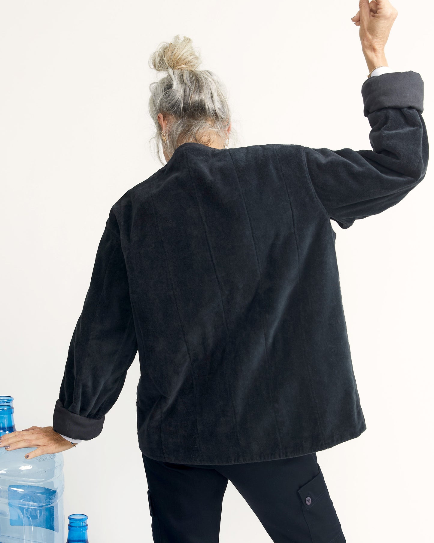 Tula Jacket - Carbon - Cotton Velvet Terry
