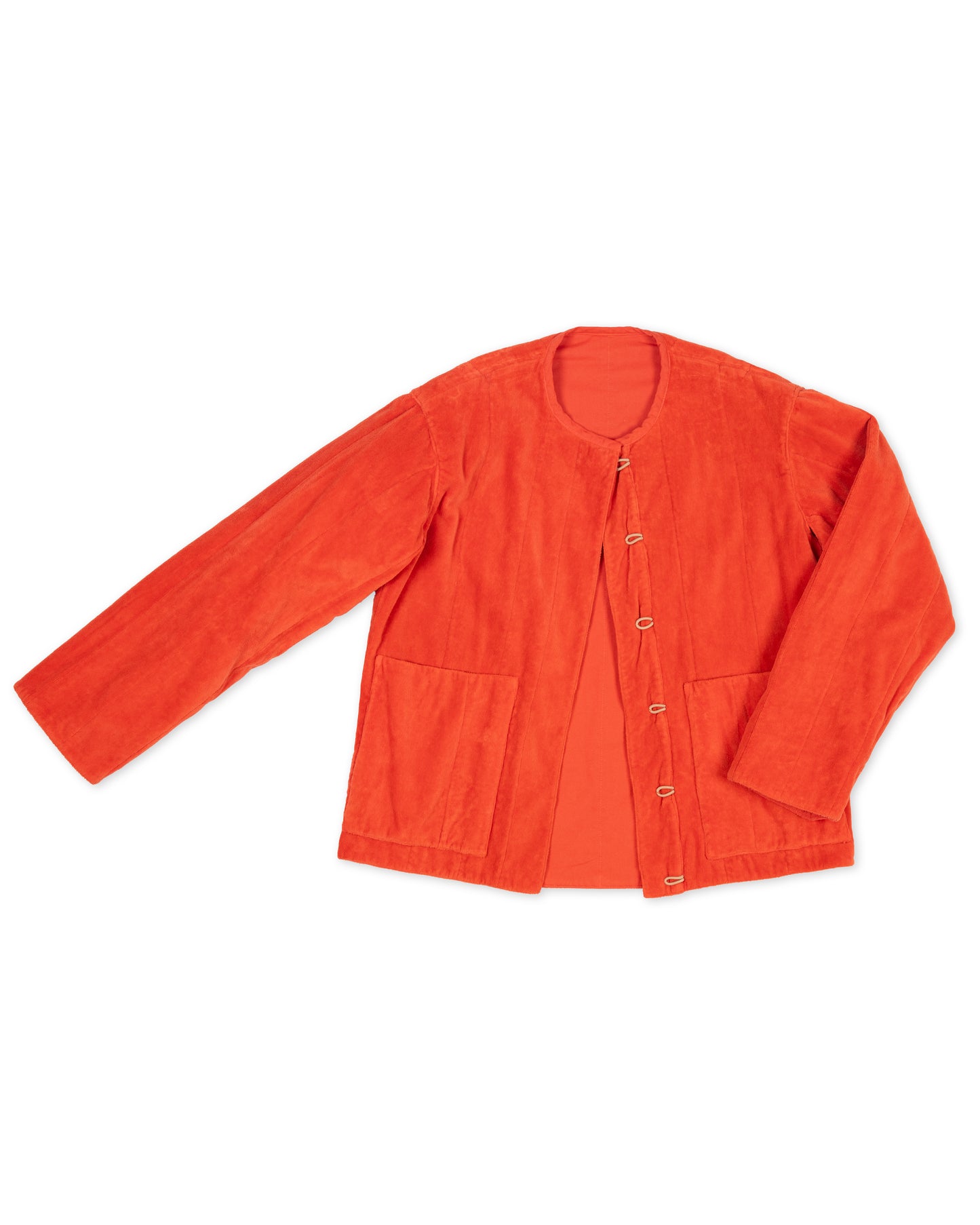 Tula Jacket - Old Red - Cotton Velvet Terry